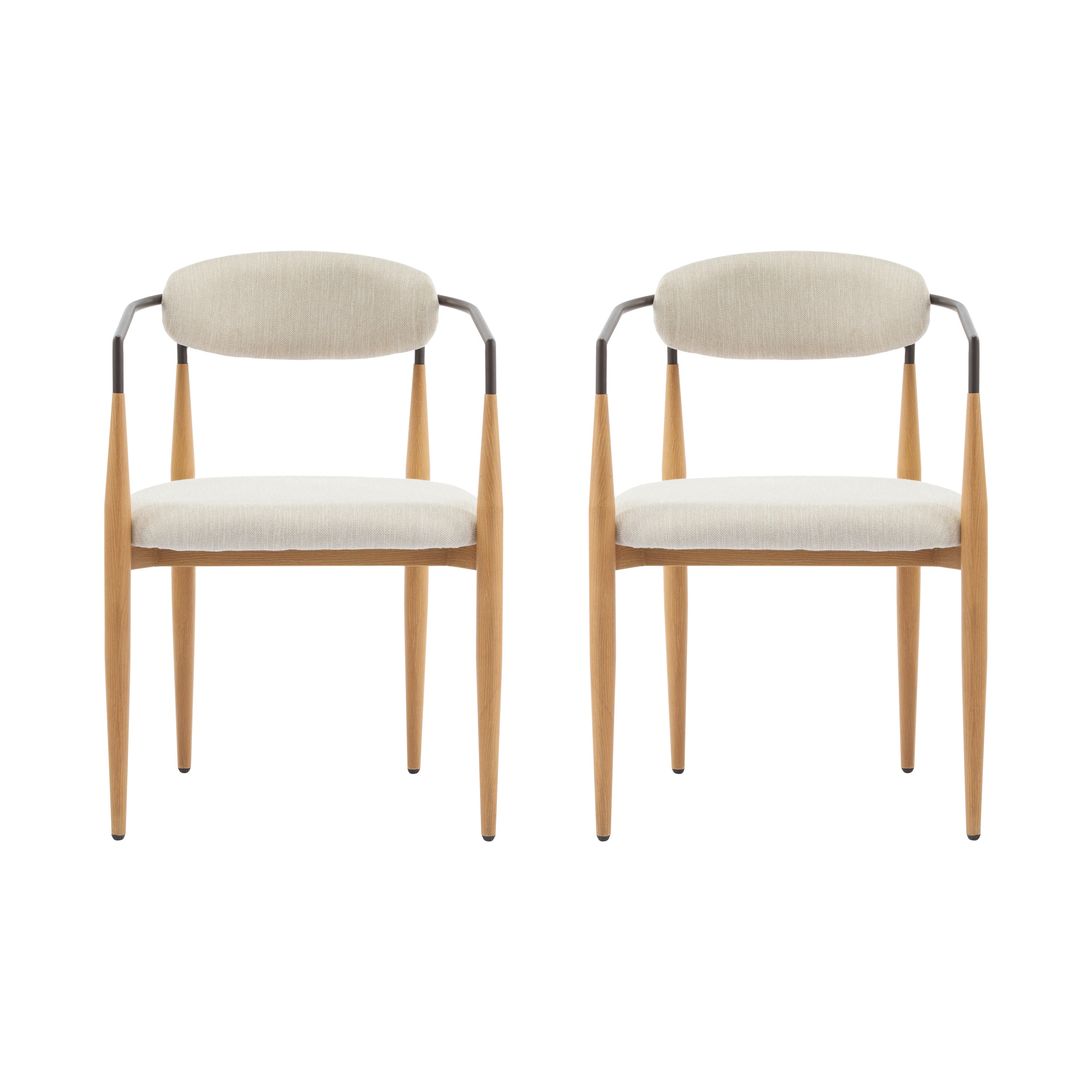 Fielding Mid-Century Modern Dining Chair, Set of 2