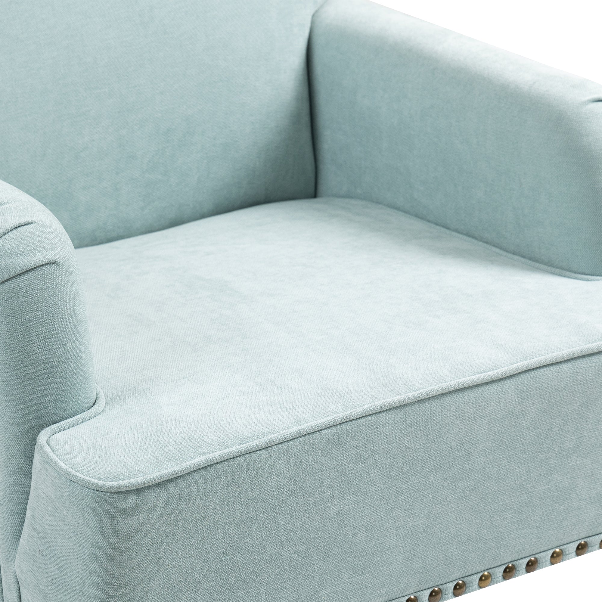 Nailhead Trim Upholstered Accent Chair