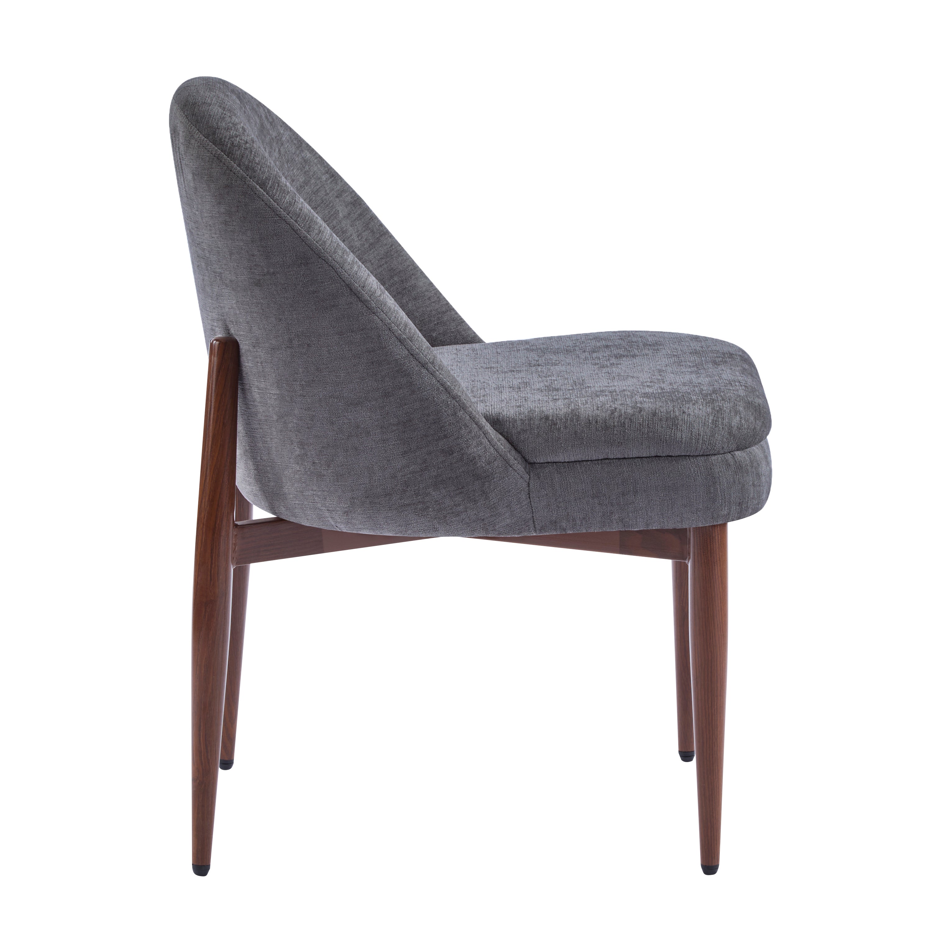 Mid-Century Modern Fabric Upholstered Dining Chair, Set of 2