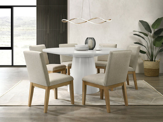 Jasper White 7PC Dining Set