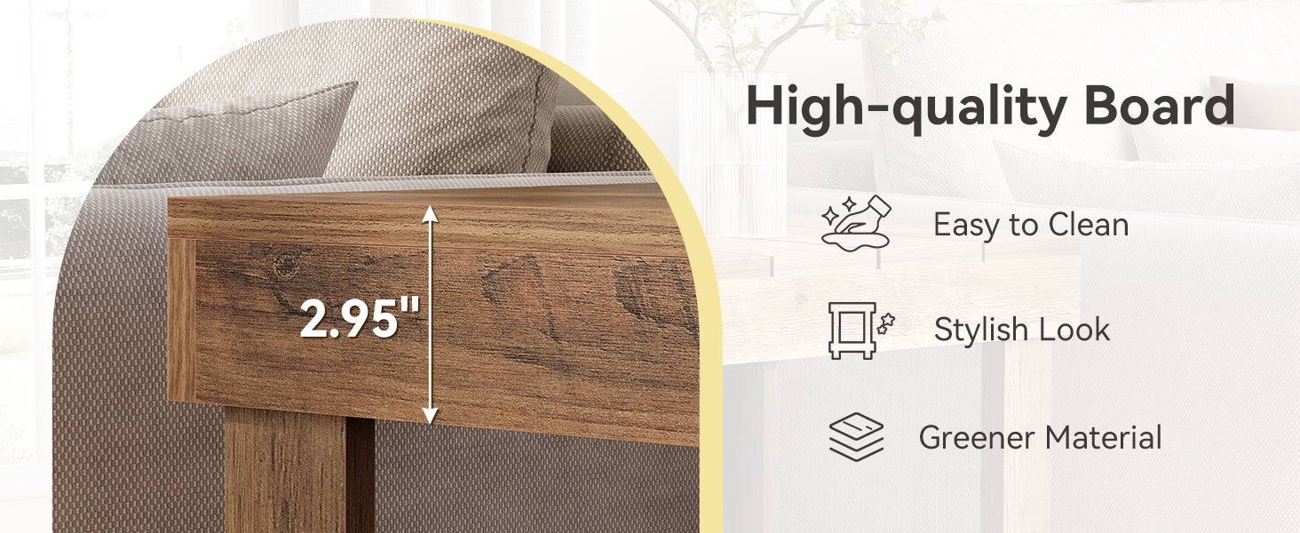 Radford 2-Tier Wooden End Table with Open Storage Shelves