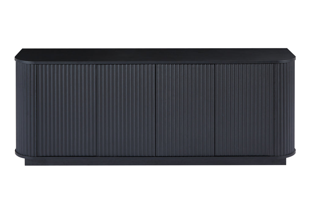Modern Fluted Sideboard Storage Cabinet