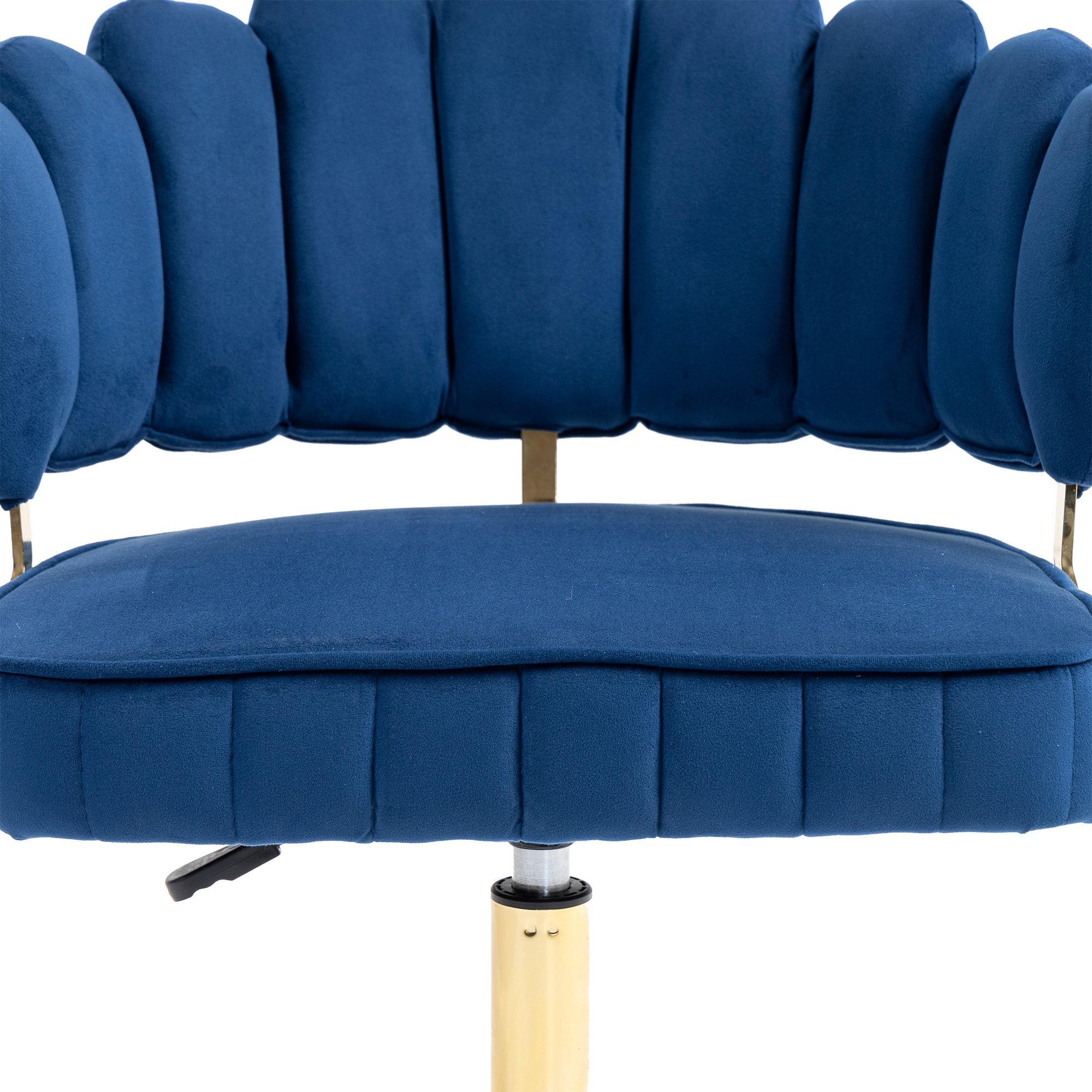 Modern Velvet Home Office Desk Chair with Adjustable Height and Swivel Wheels