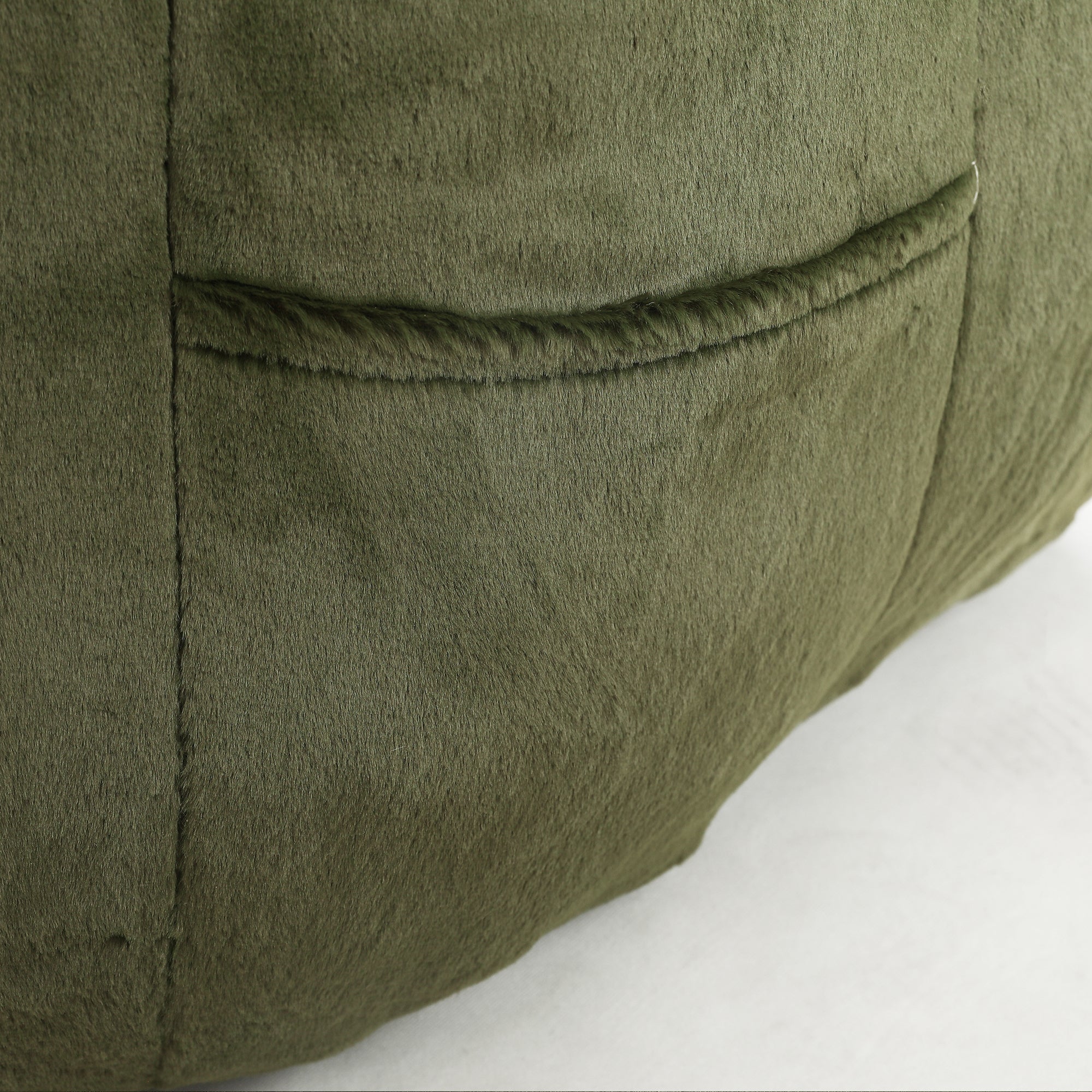 Beanbag Sofa Chair with Armrests Stuffed with High-Density Foam