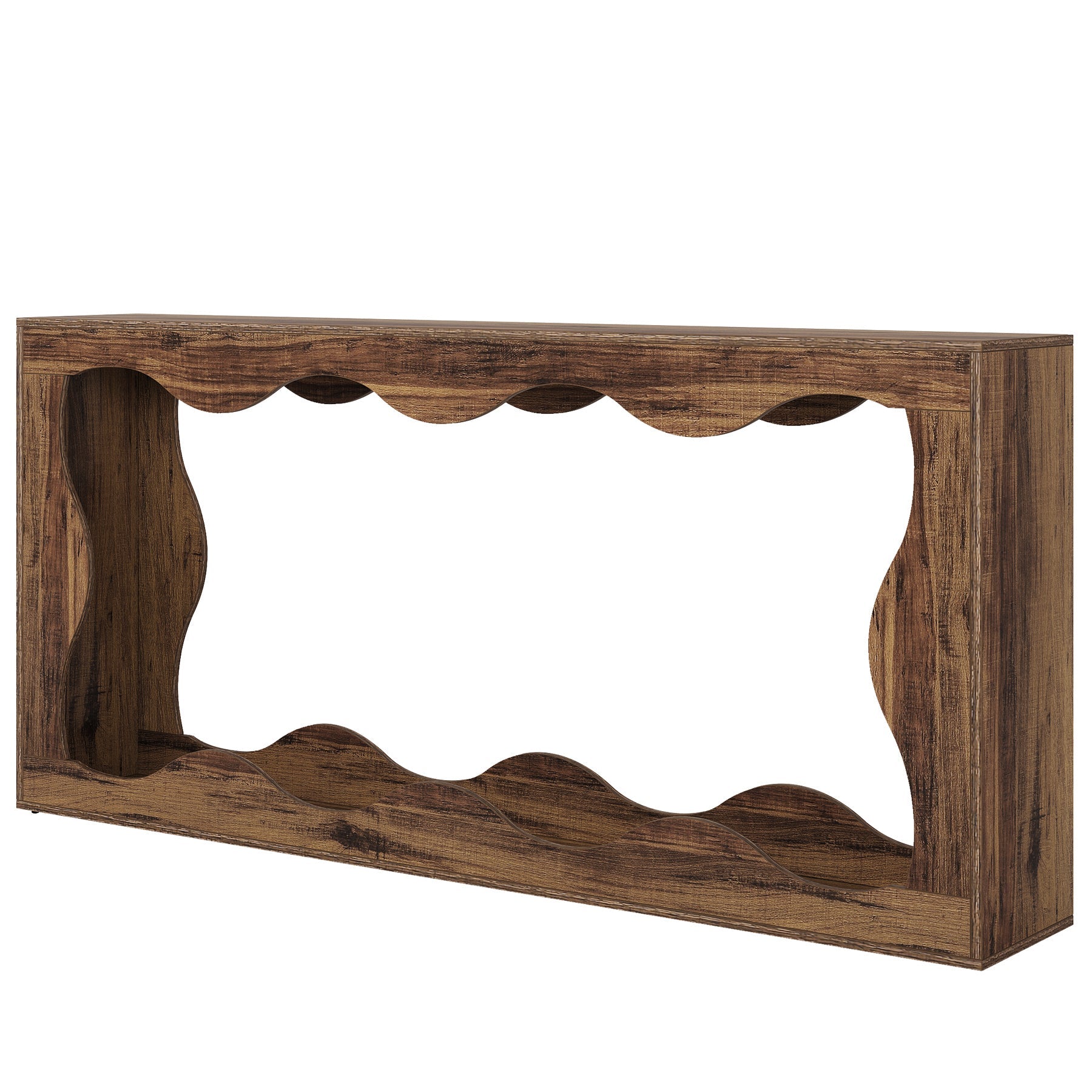 Winslow Scalloped Console Table with Storage