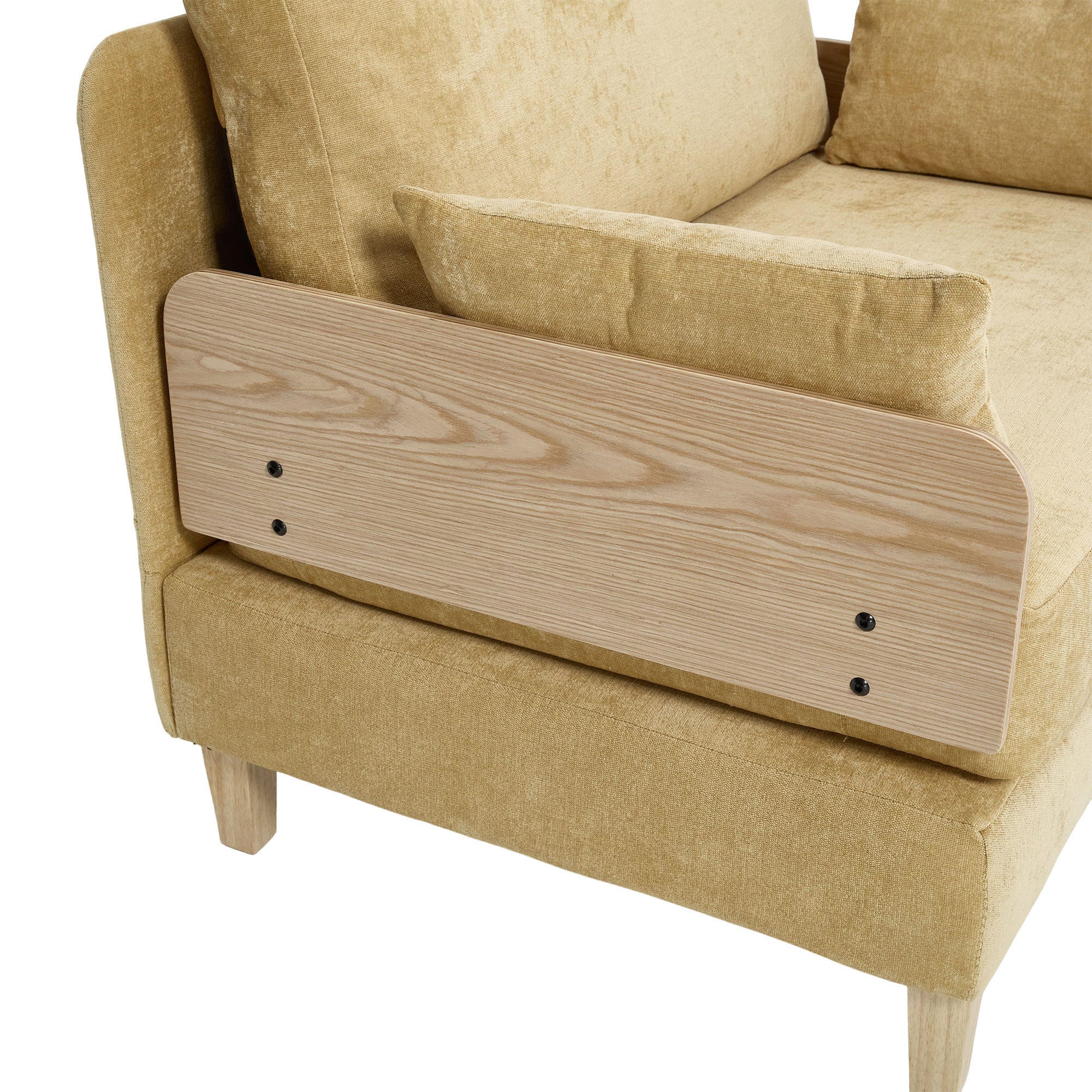 Mid-Century Modern Chenille Foldable Sofa Bed Recliner