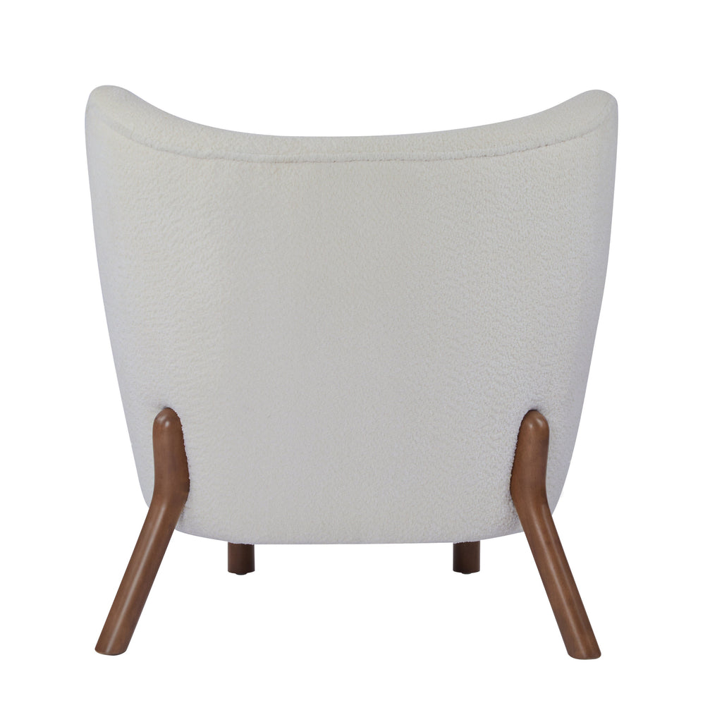 Bella Upholstered Wingback Armless Accent Chair