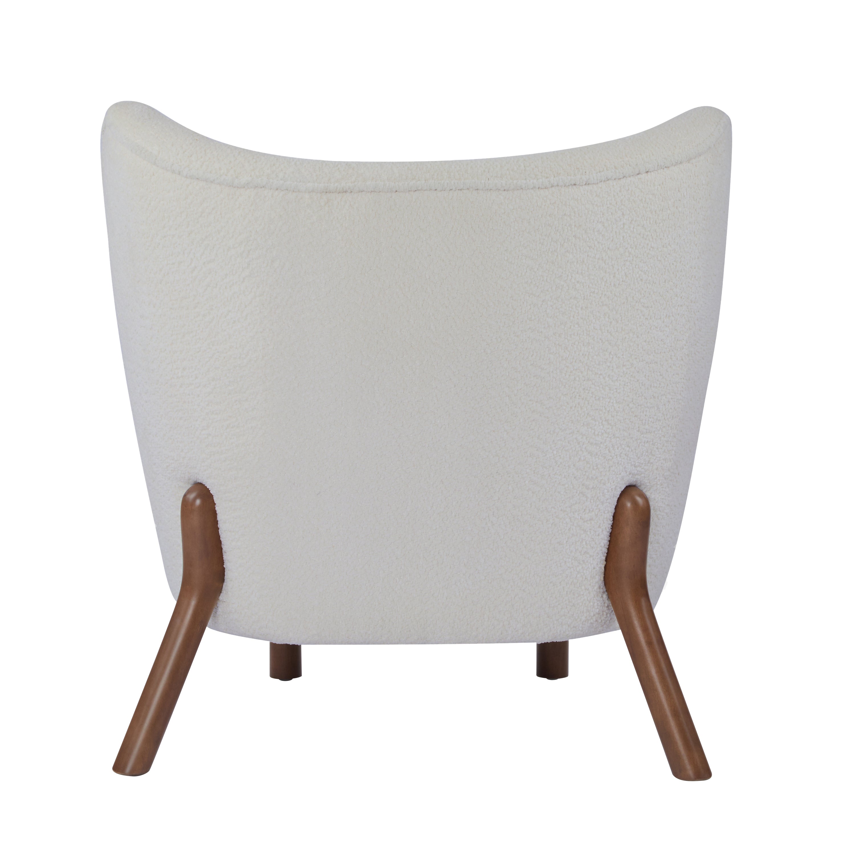 Bella Upholstered Wingback Armless Accent Chair