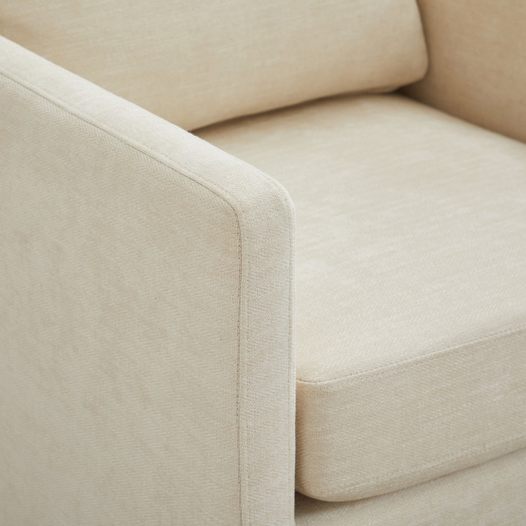 Modern Square Upholstered Swivel Accent Chair