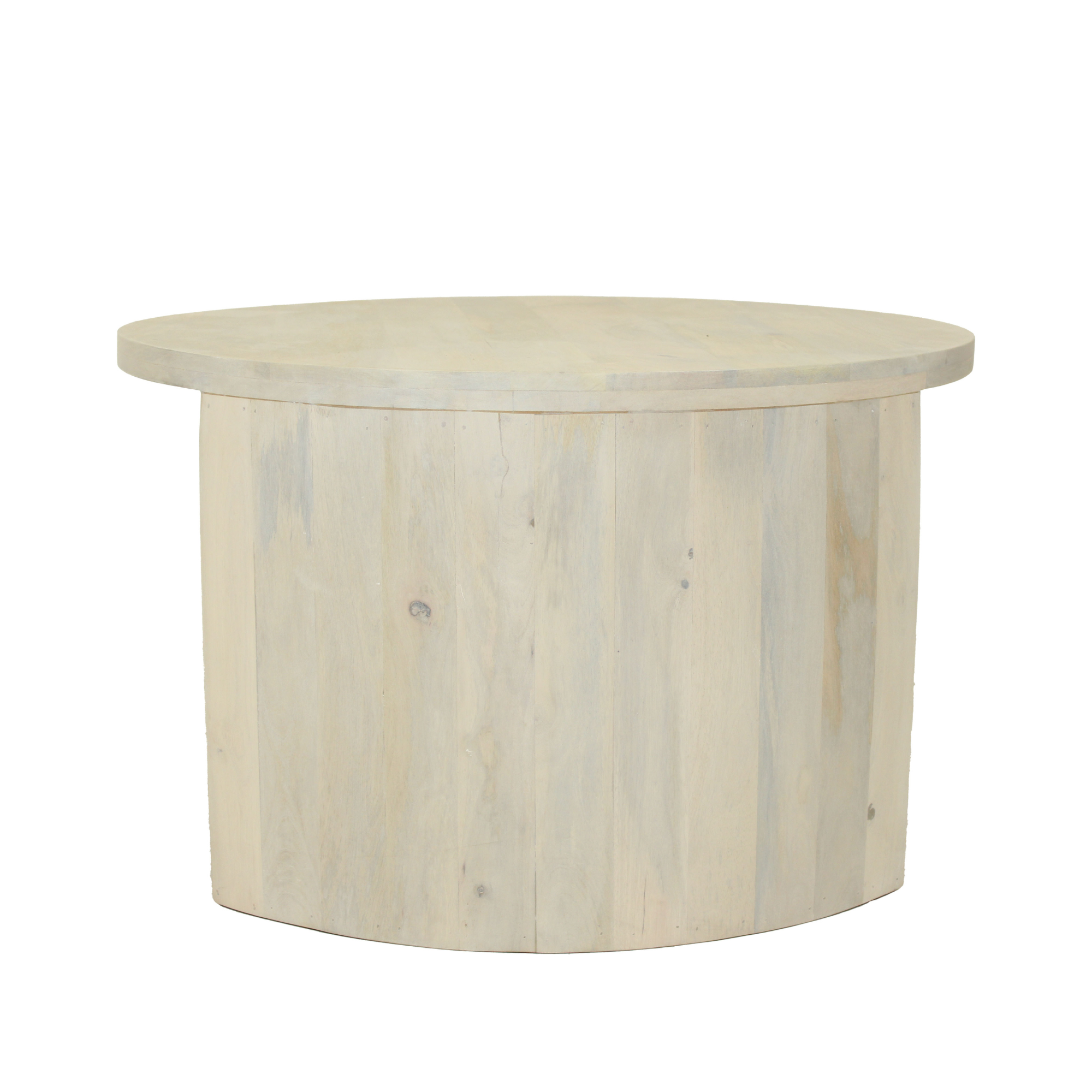 Cyrus Round Storage Coffee Table and Nesting Stool