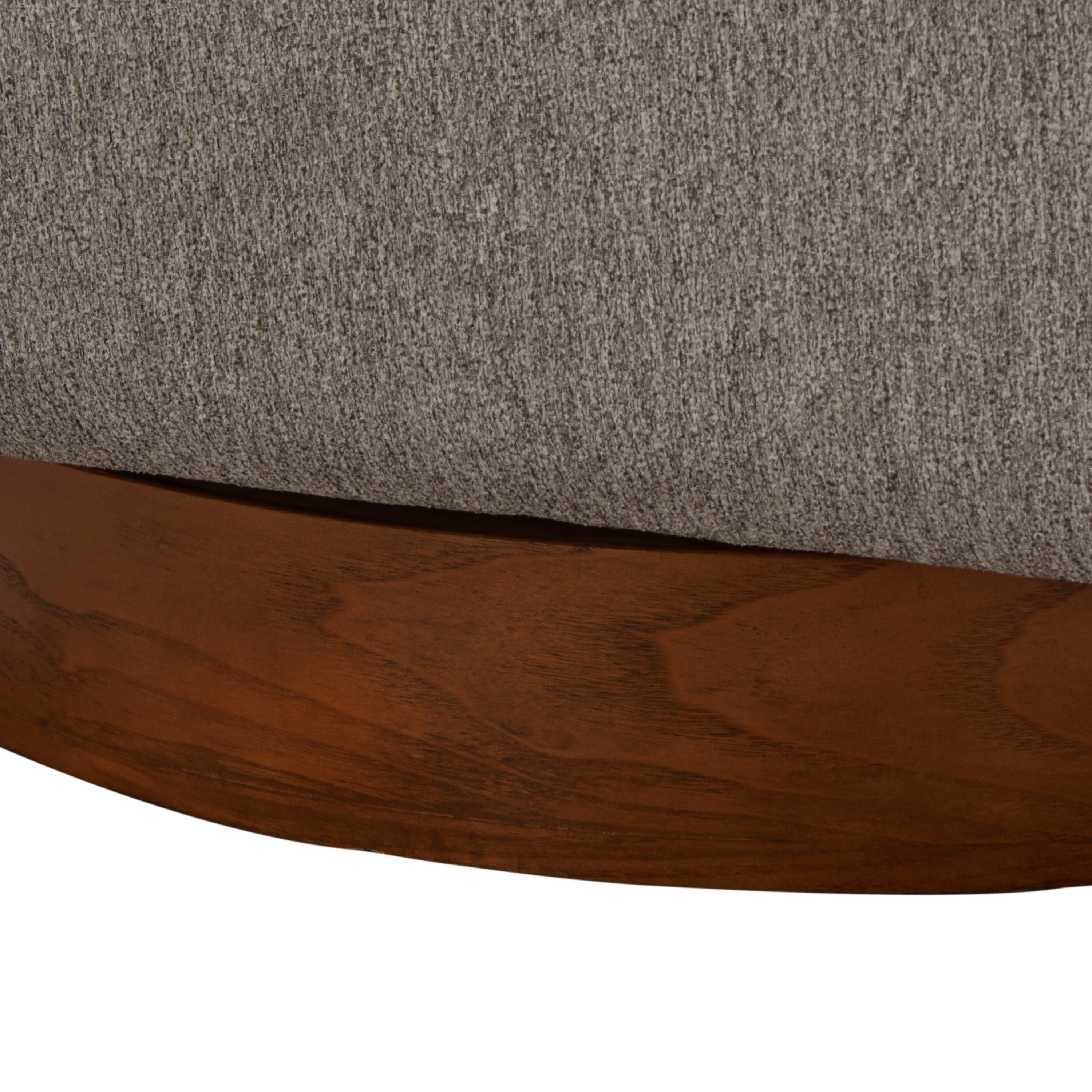 Miramar Wood Base Swivel Club Accent Chair