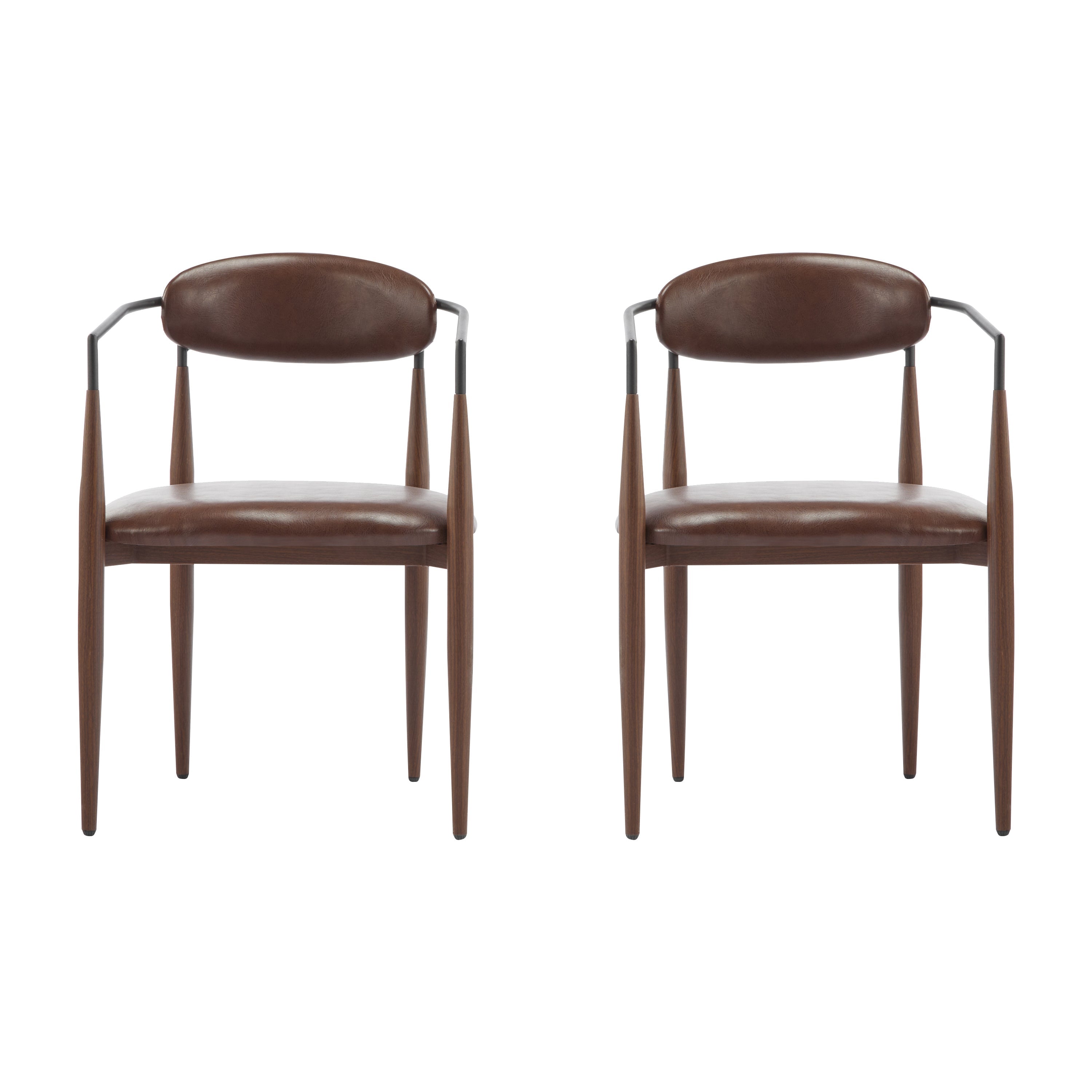 Fielding Mid-Century Modern Dining Chair, Set of 2
