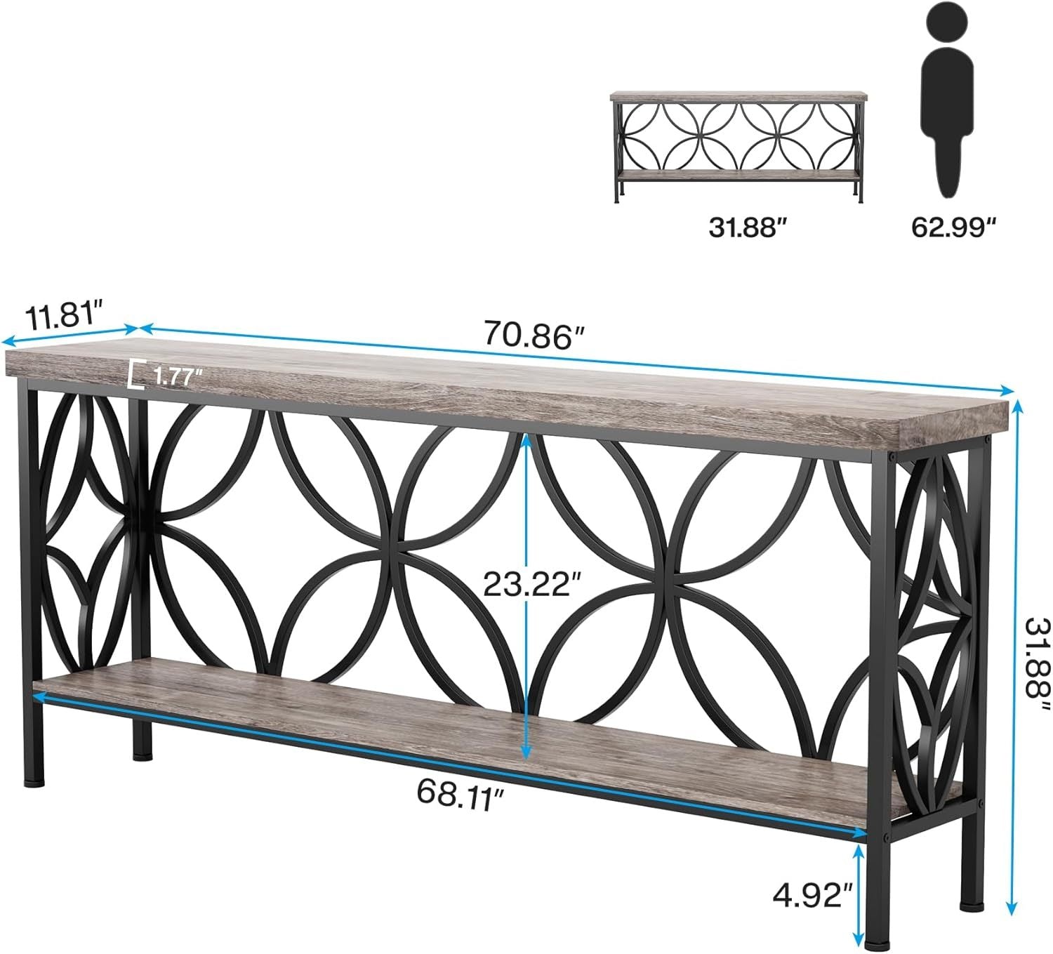 Stonebridge Industrial Console Table