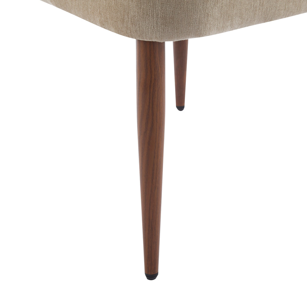 Mid-Century Modern Fabric Upholstered Dining Chair, Set of 2