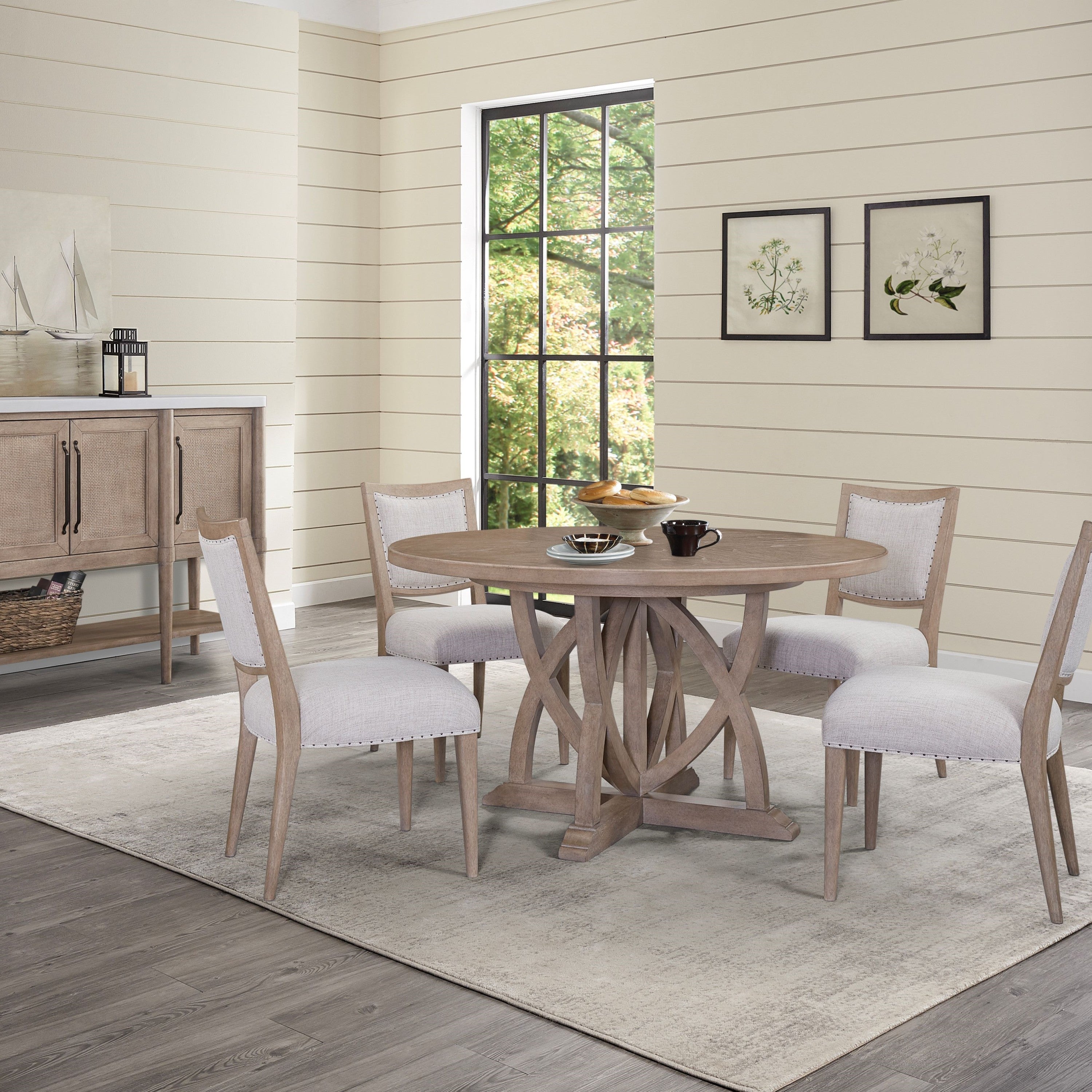 Prescott Round Dining Expandable Dining Table