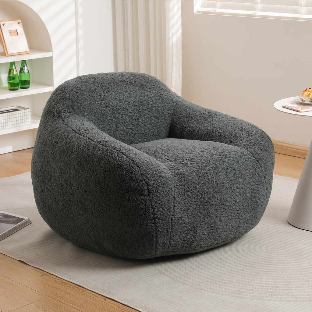Oversized Teddy Memory Foam Bean Bag Chair