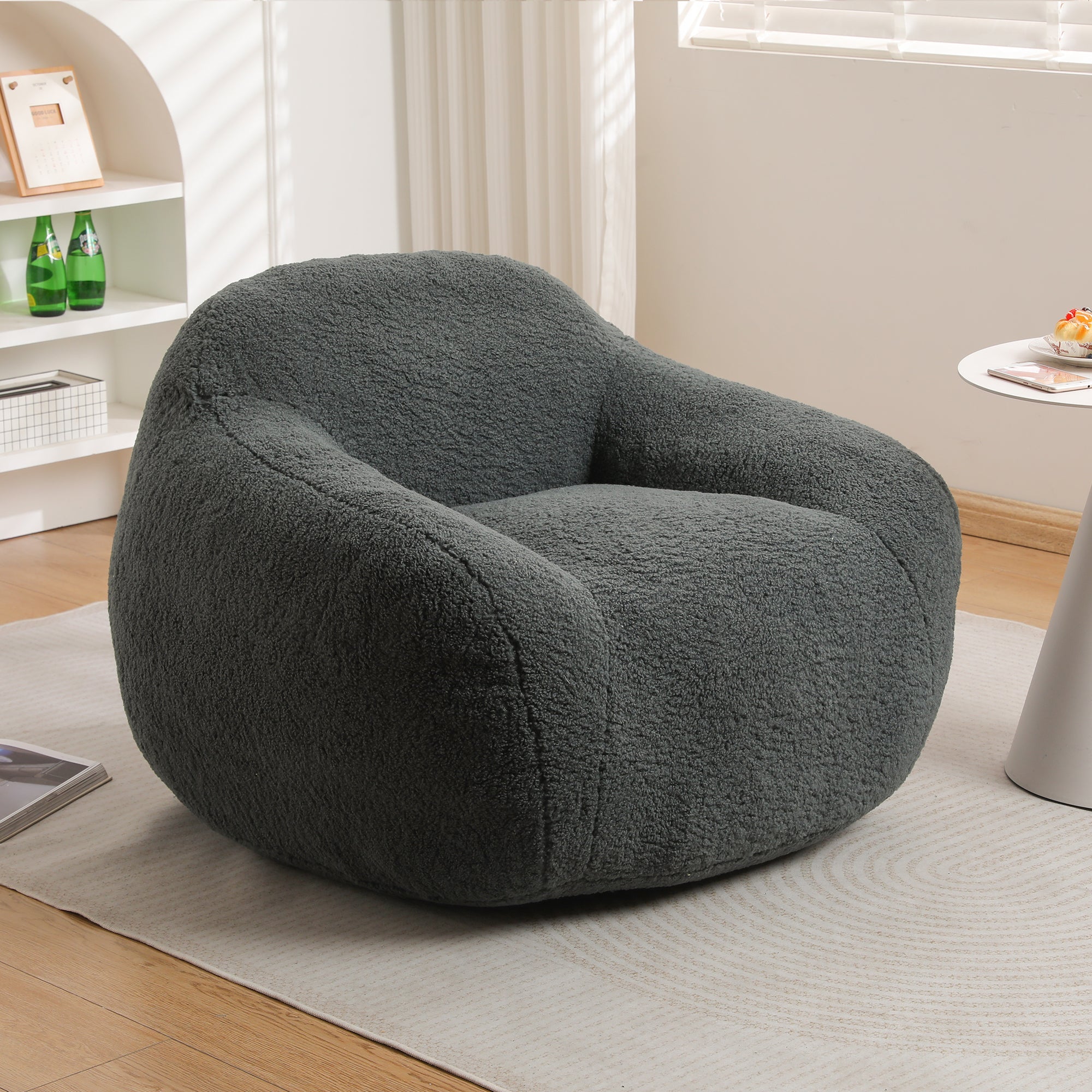 Oversized Teddy Memory Foam Bean Bag Chair