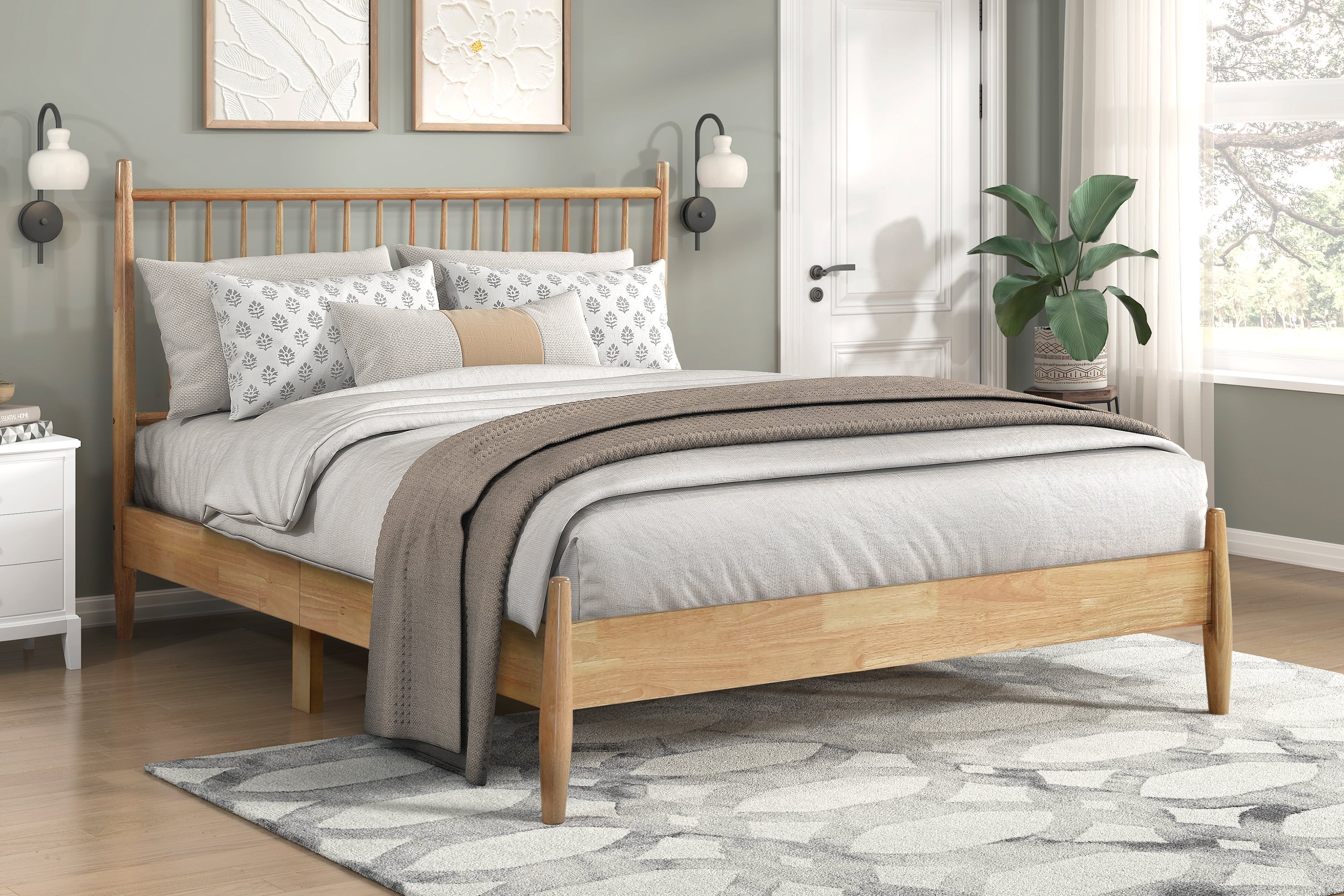 Mid-Century Modern Platform Bed