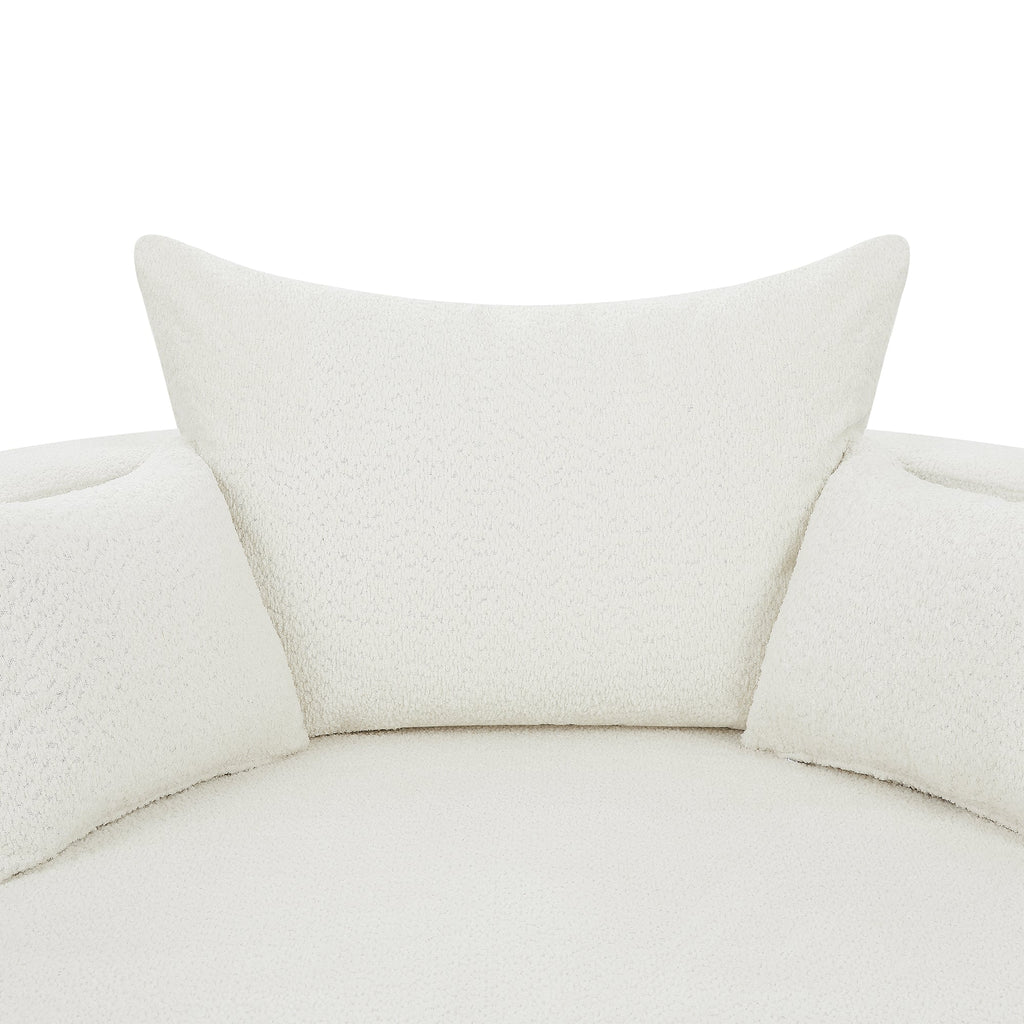 Crossley Oversized Swivel Barrel Accent Chair