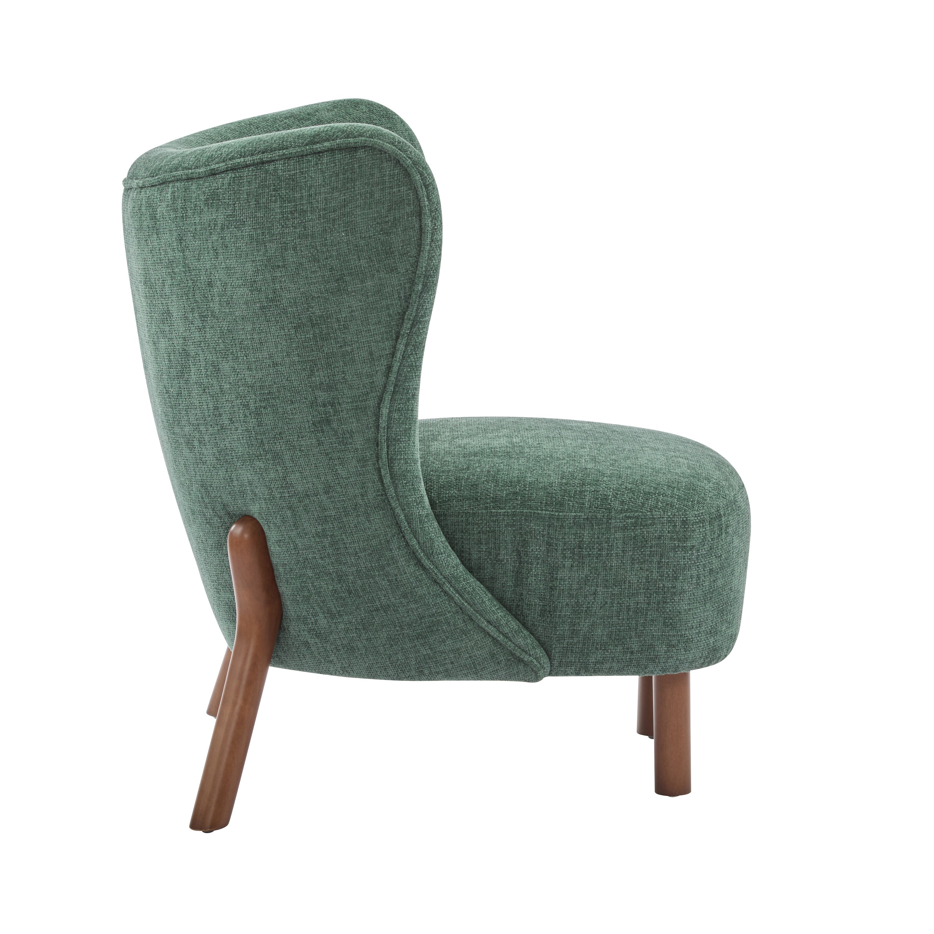Bella Upholstered Wingback Armless Accent Chair