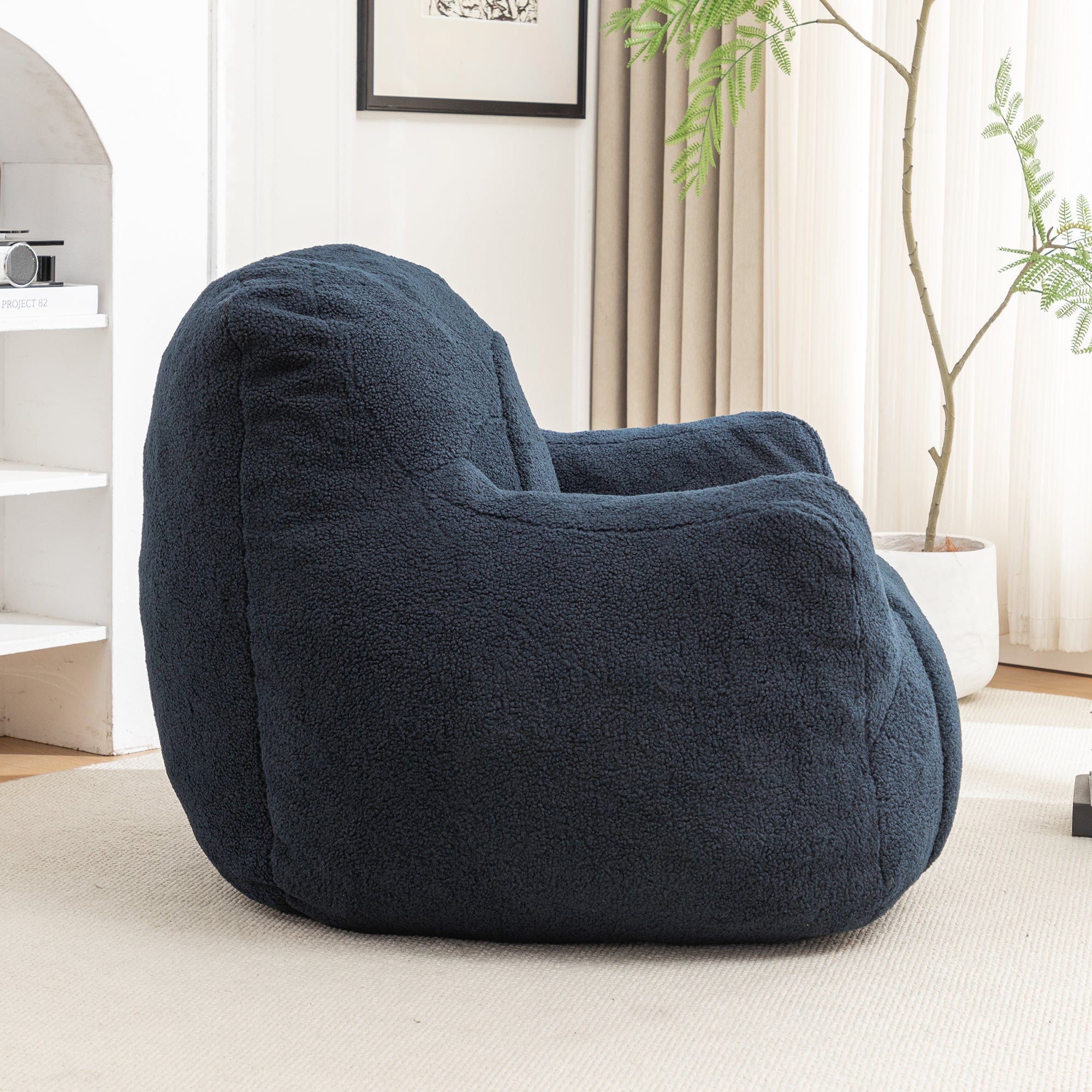 Tufted Memory Foam Bean Bag Chair