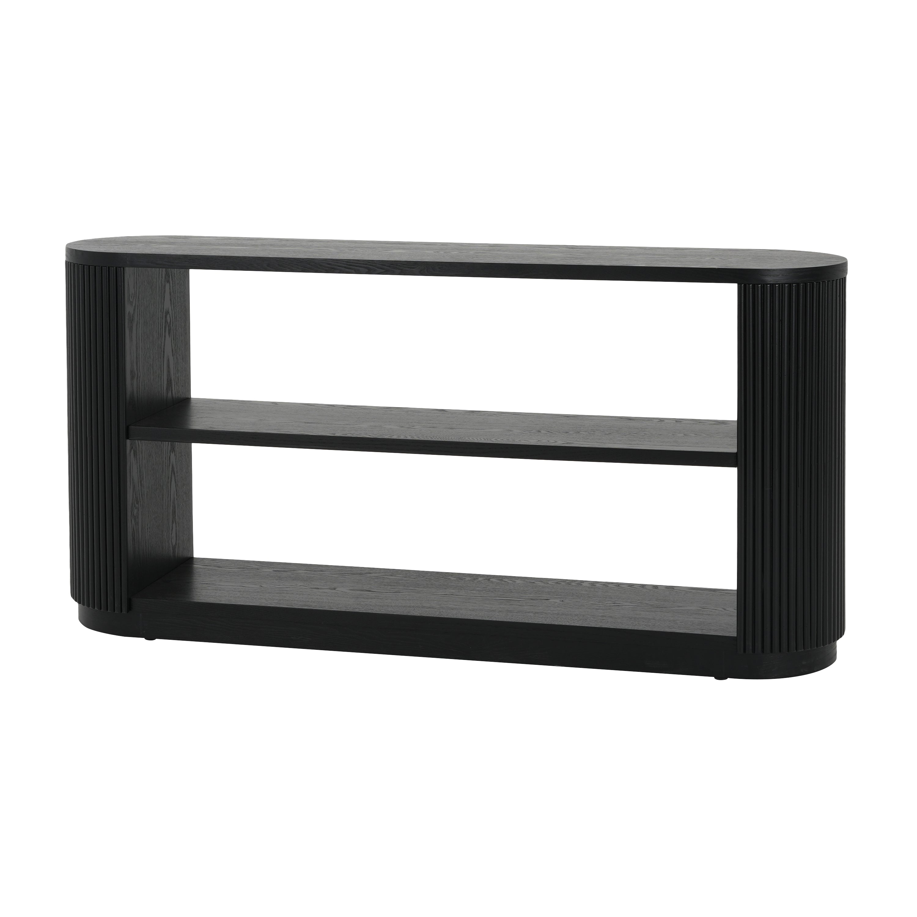 Modern Entryway Console Table with Open Shelf