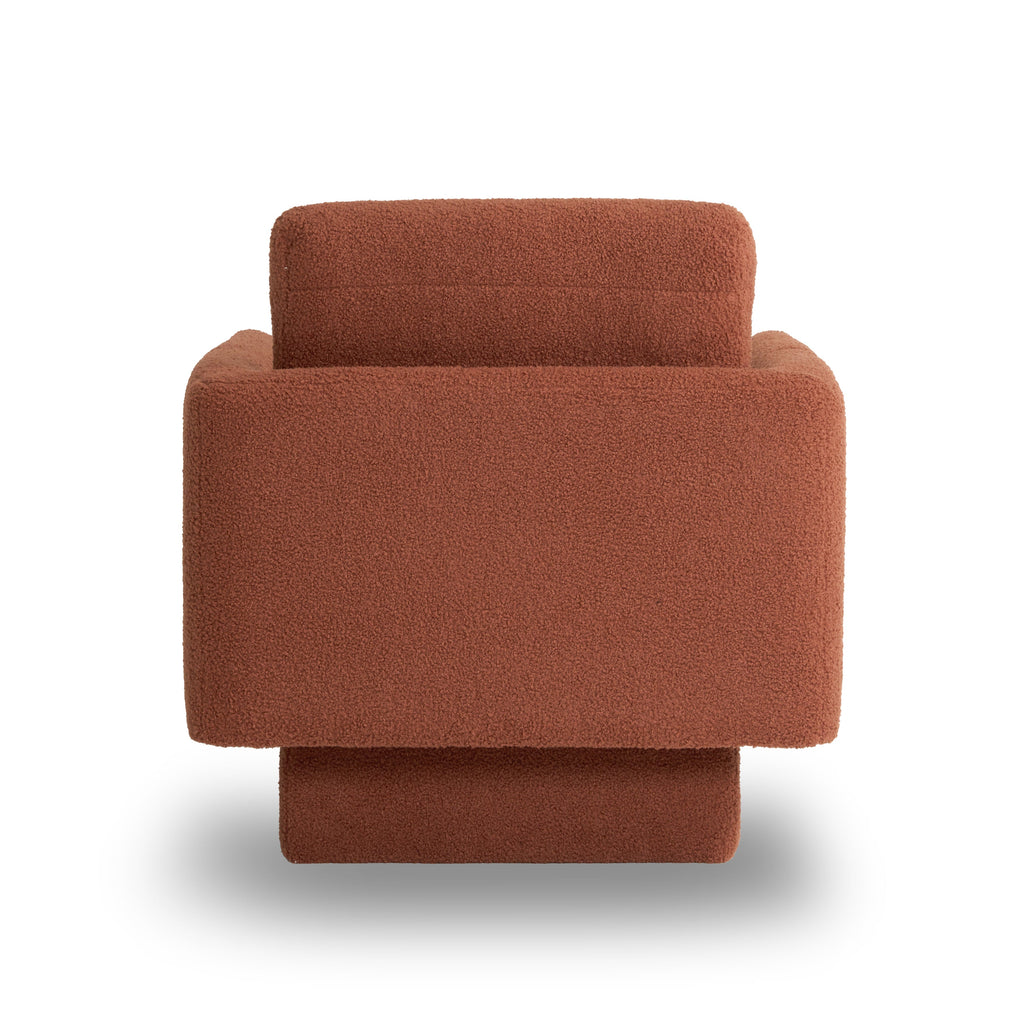 Hartswell Teddy Sherpa Modern Swivel Accent Chair