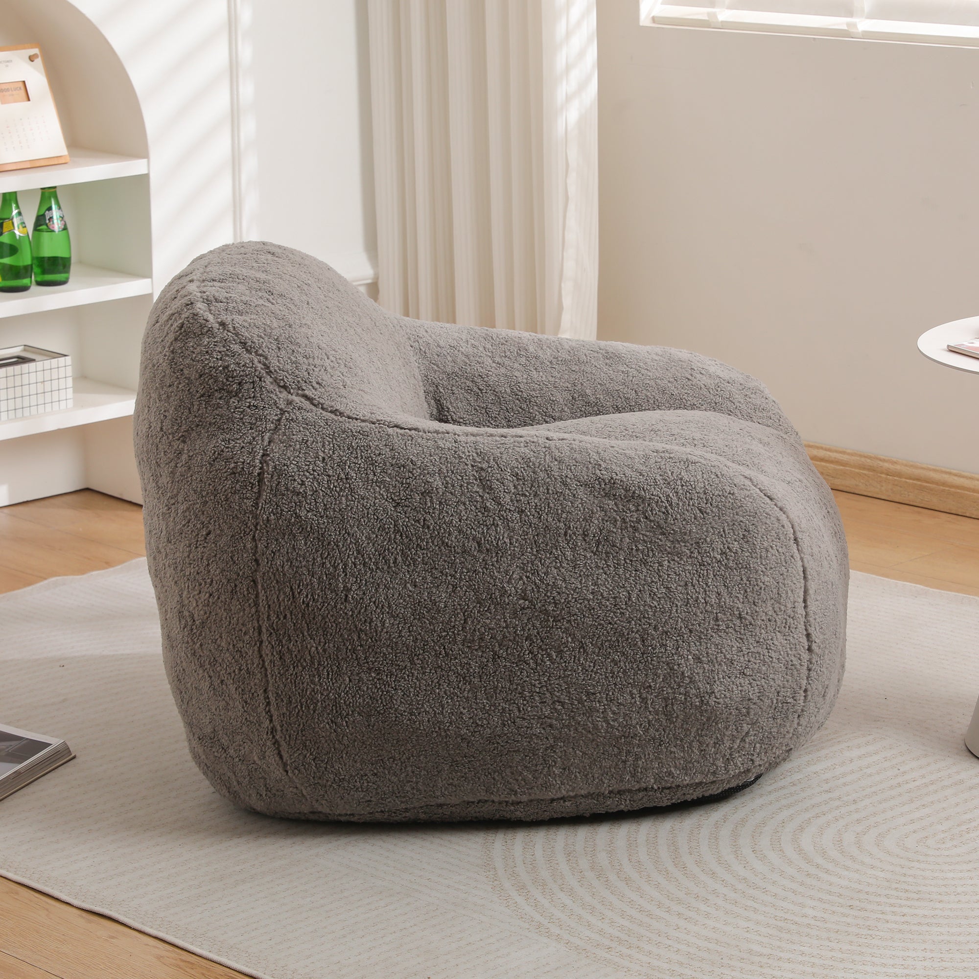 Oversized Teddy Memory Foam Bean Bag Chair