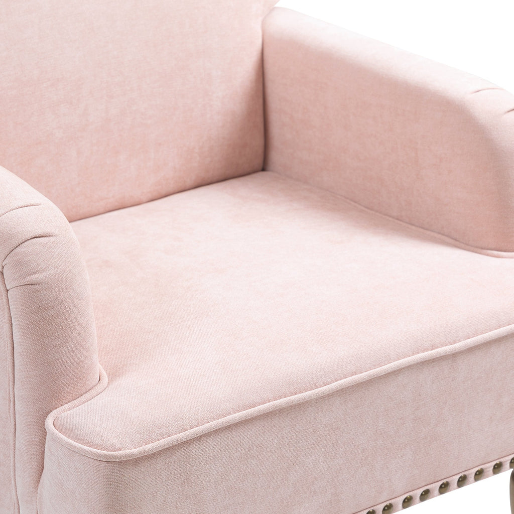 Nailhead Trim Upholstered Accent Chair
