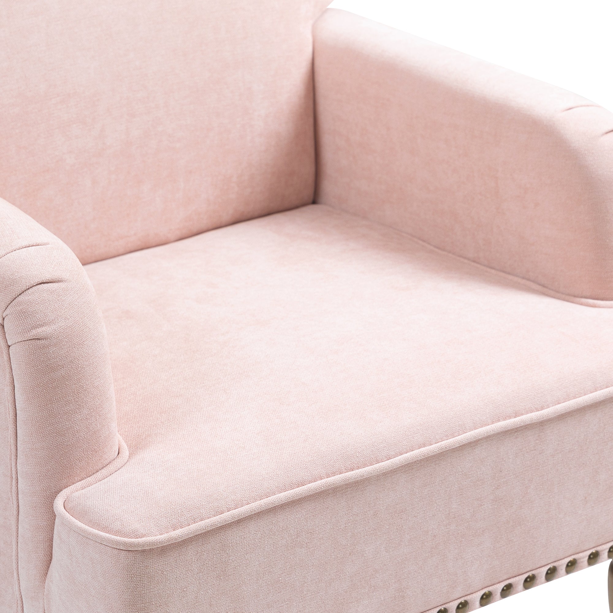 Nailhead Trim Upholstered Accent Chair