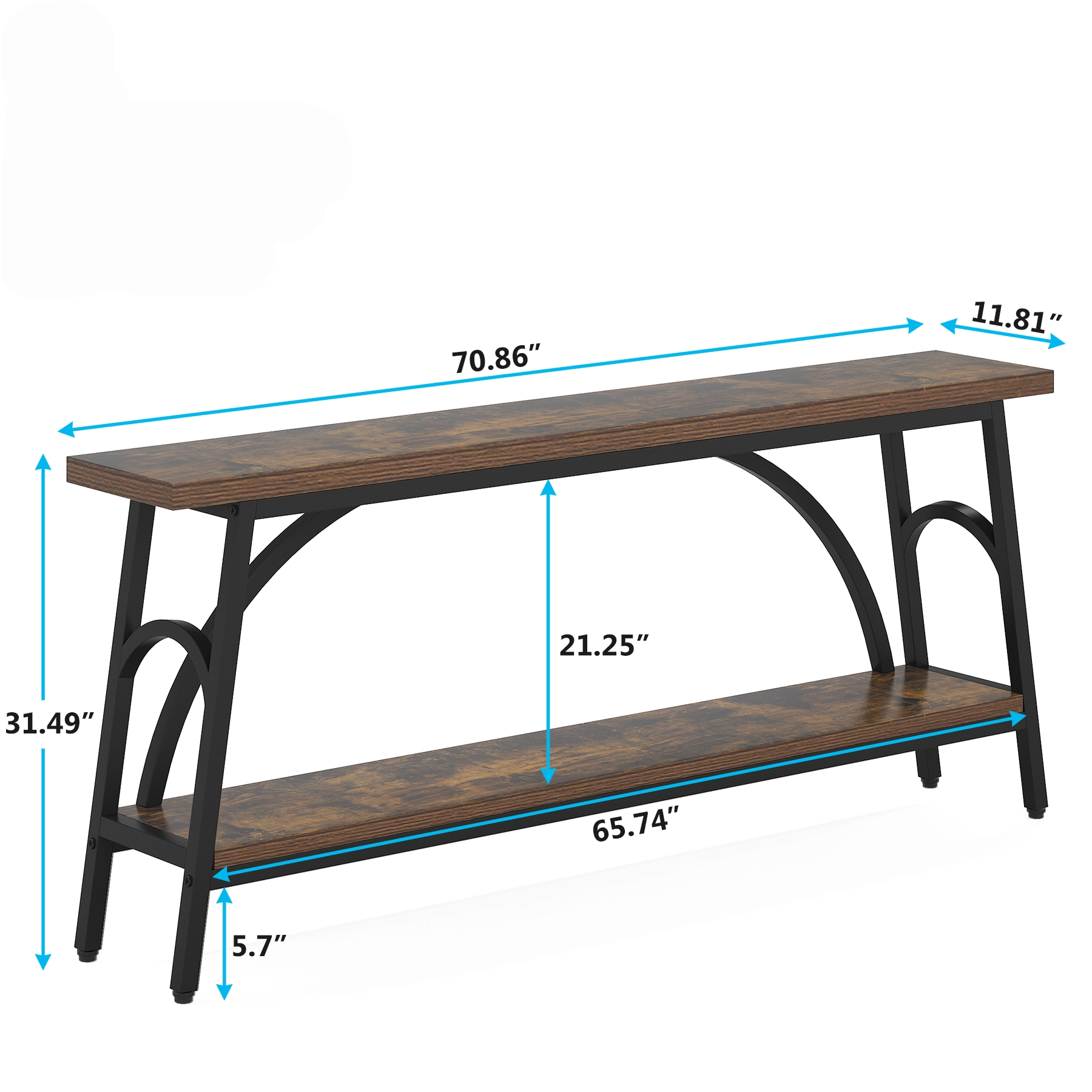 Cloverton 2-Tier Console Table