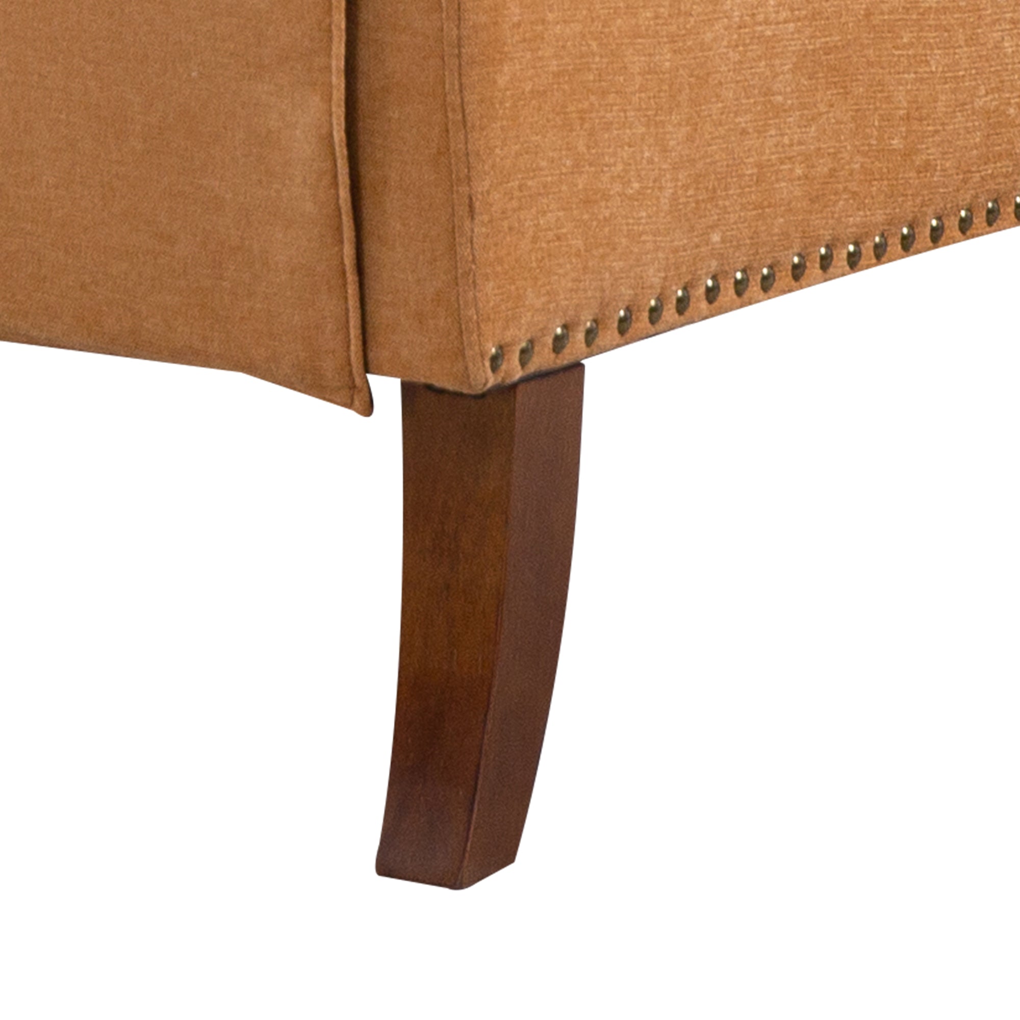 Nailhead Trim Rolled Arm Upholstered Accent Chair