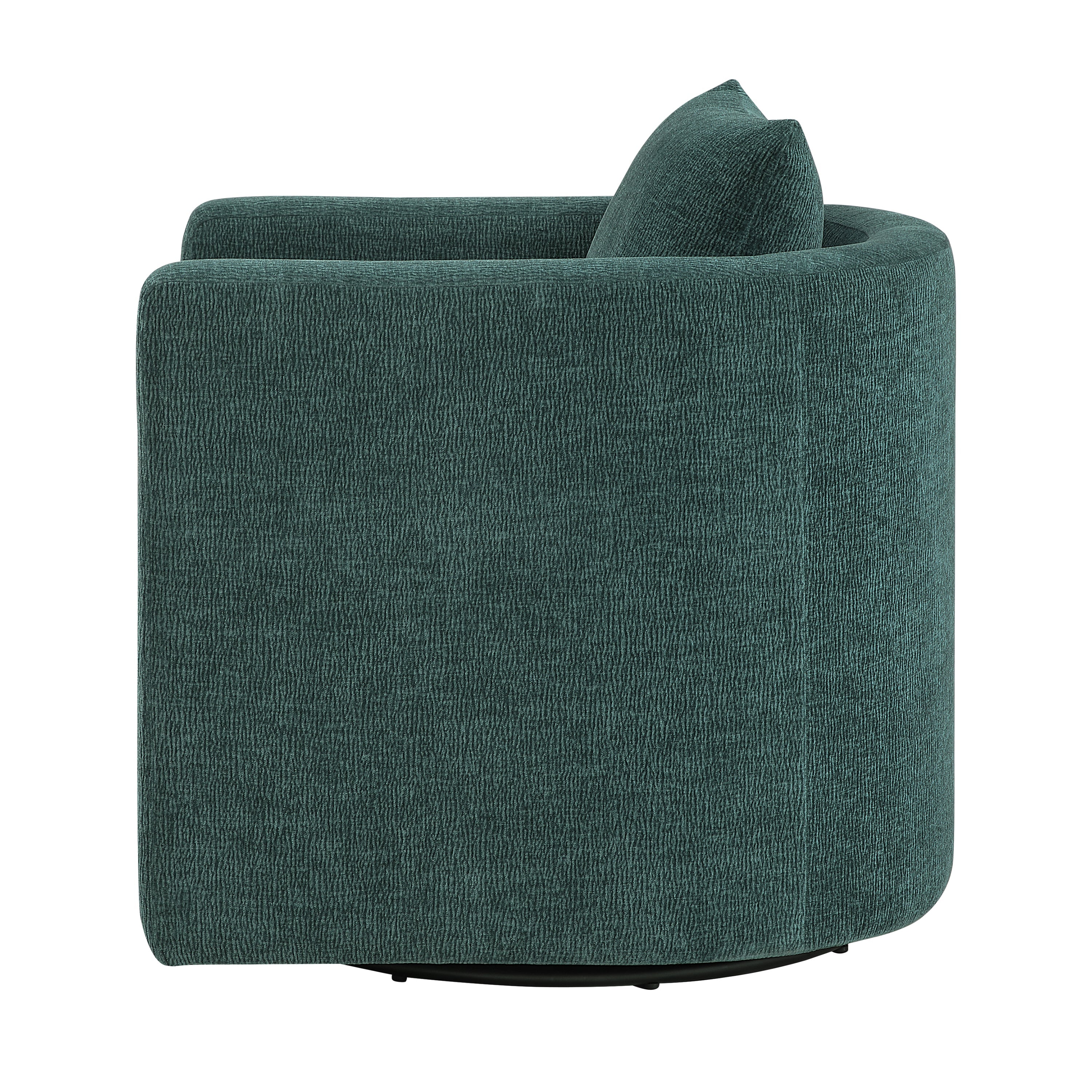 Sutton Light Grey Performance Fabric Swivel Barrel Chair