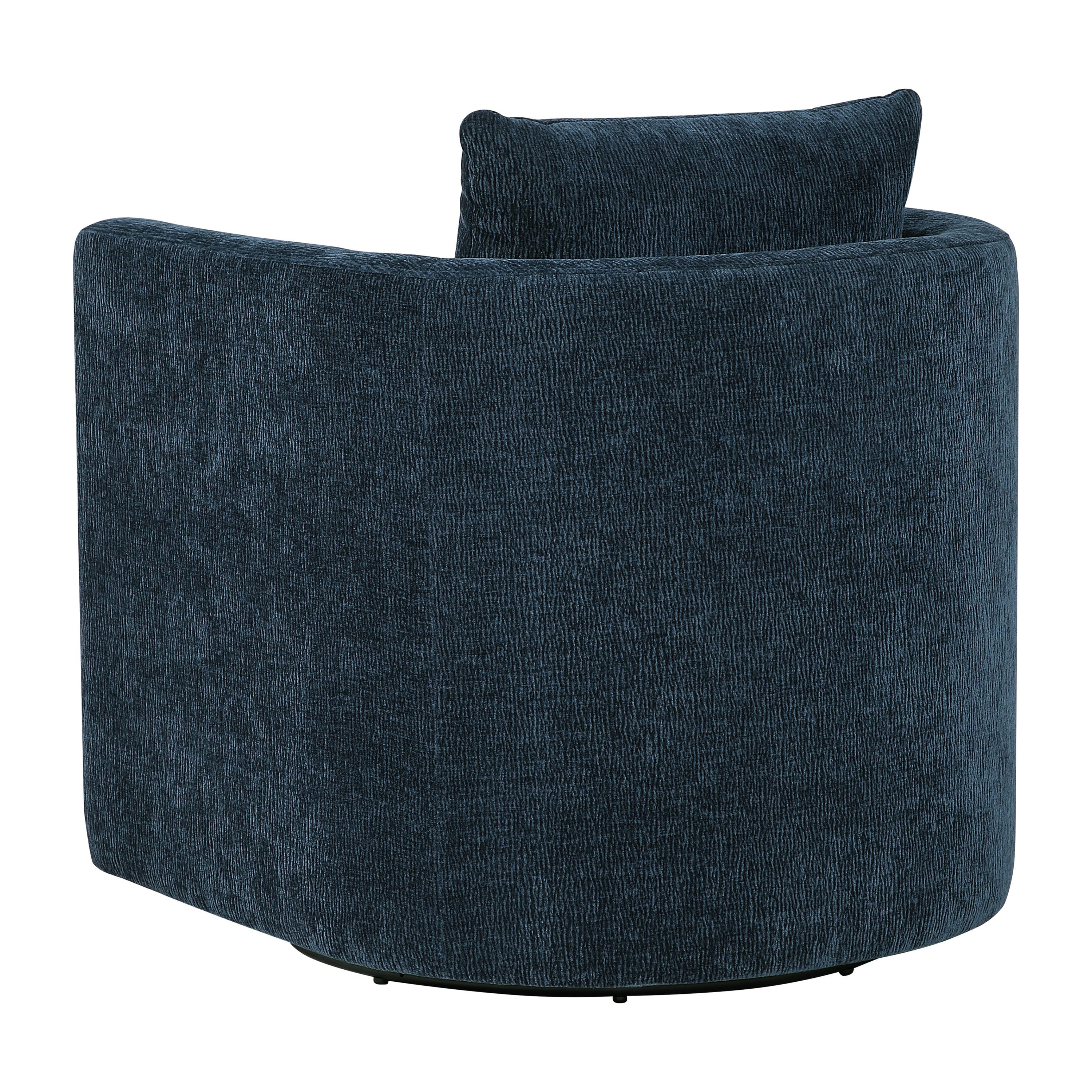 Sutton Light Grey Performance Fabric Swivel Barrel Chair