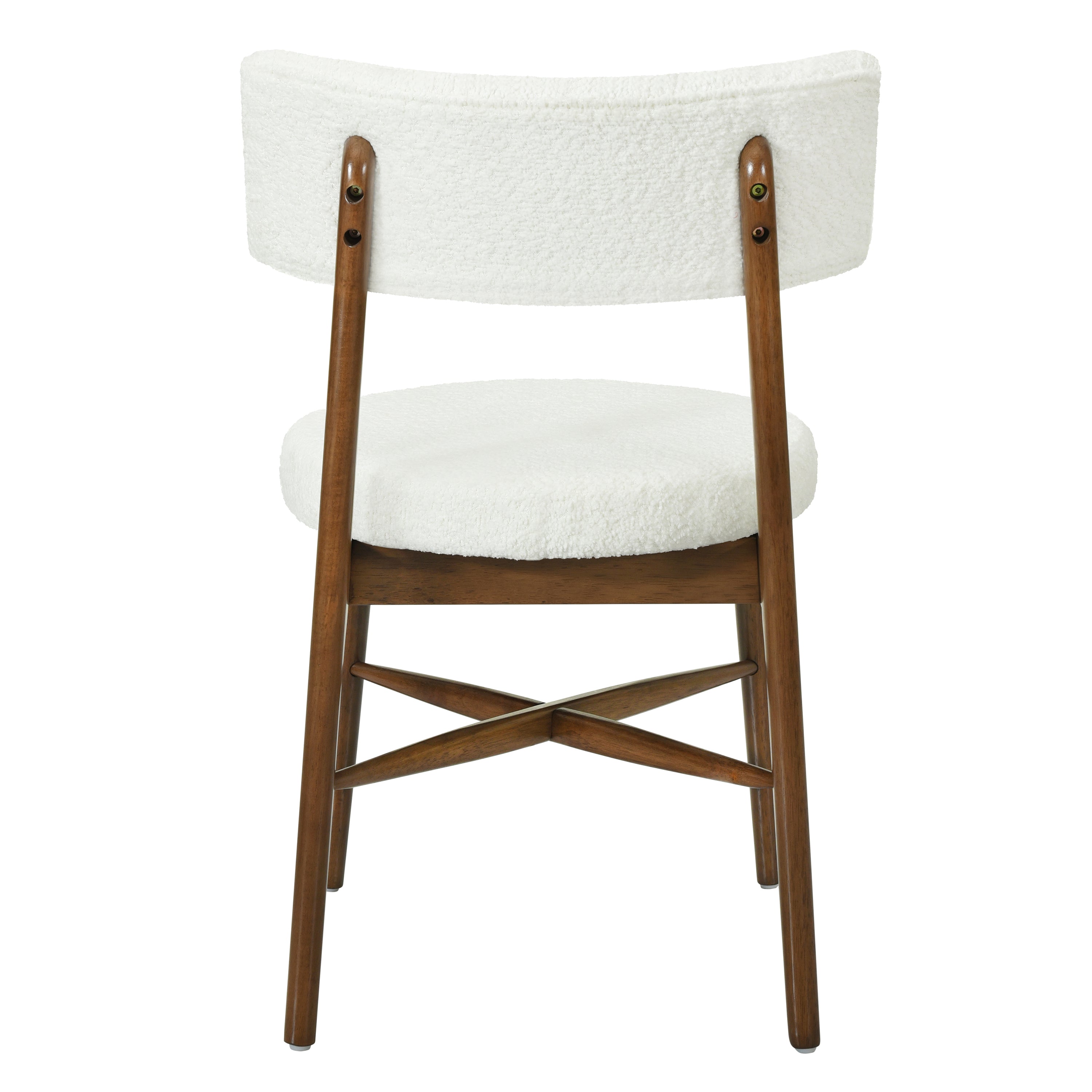 Harveston Mid Century Modern Boucle Upholstered Dining Chairs, Set of 2