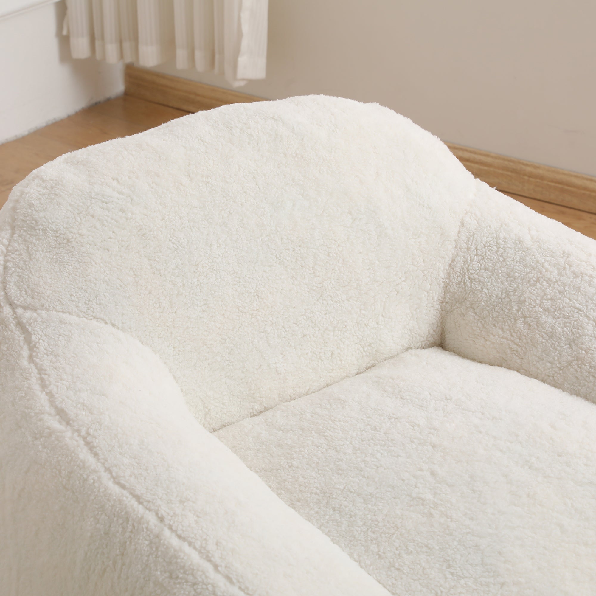 Oversized Teddy Memory Foam Bean Bag Chair