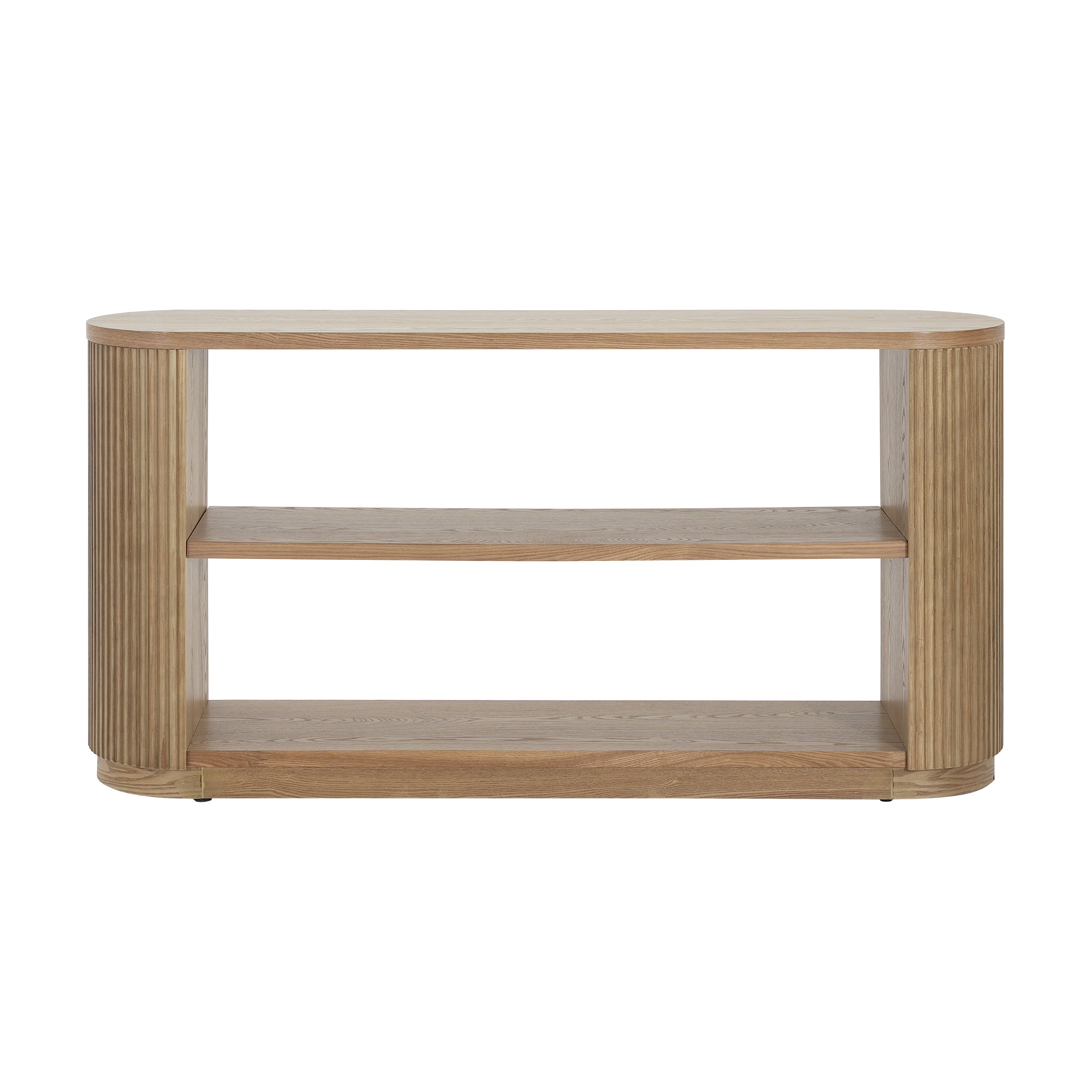 Modern Entryway Console Table with Open Shelf