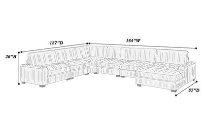 163 Modus 6-Pc Sectional
