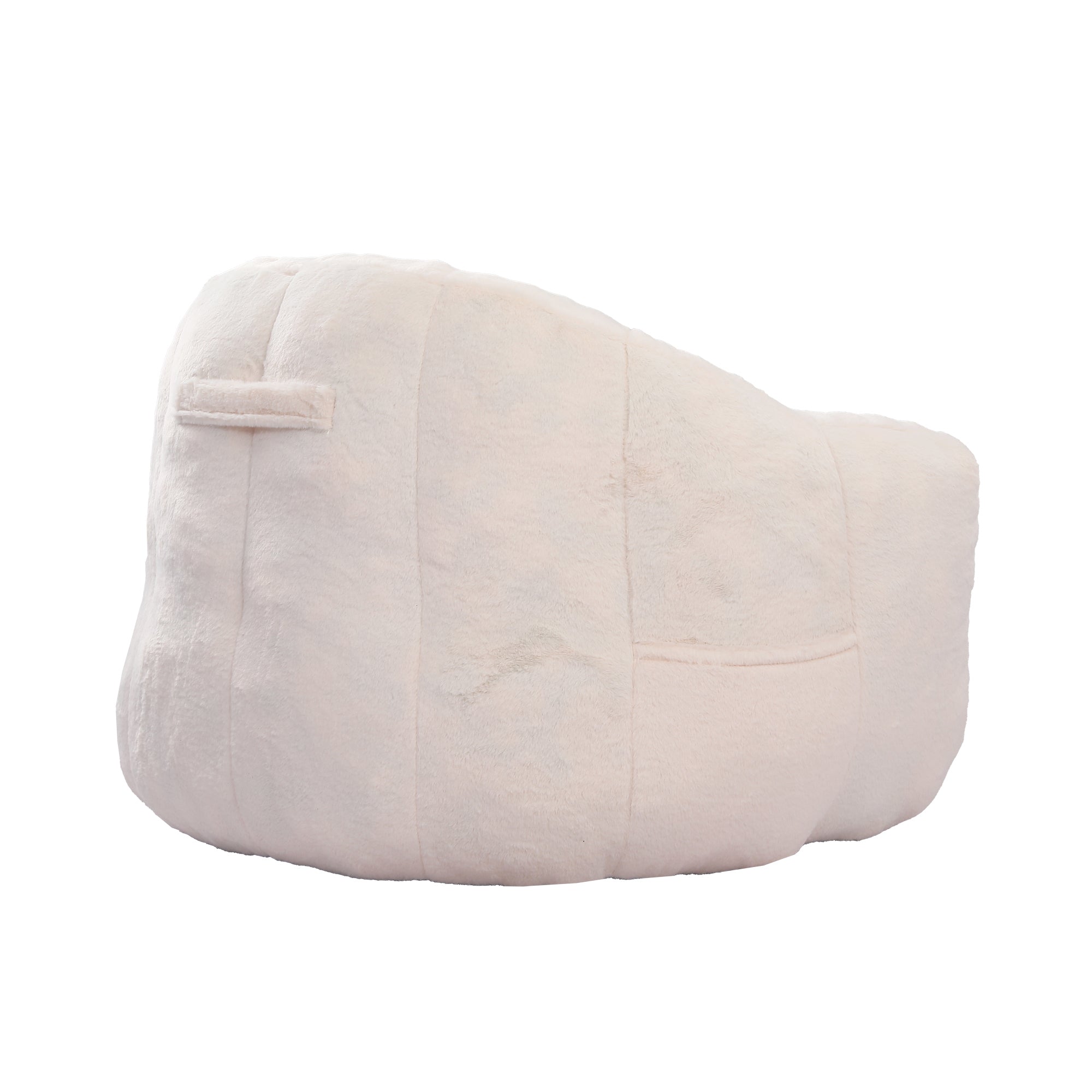 Beanbag Sofa Chair with Armrests Stuffed with High-Density Foam