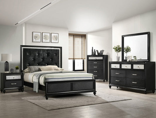 Ensemble de chambre à coucher complet Lila 4 pièces
