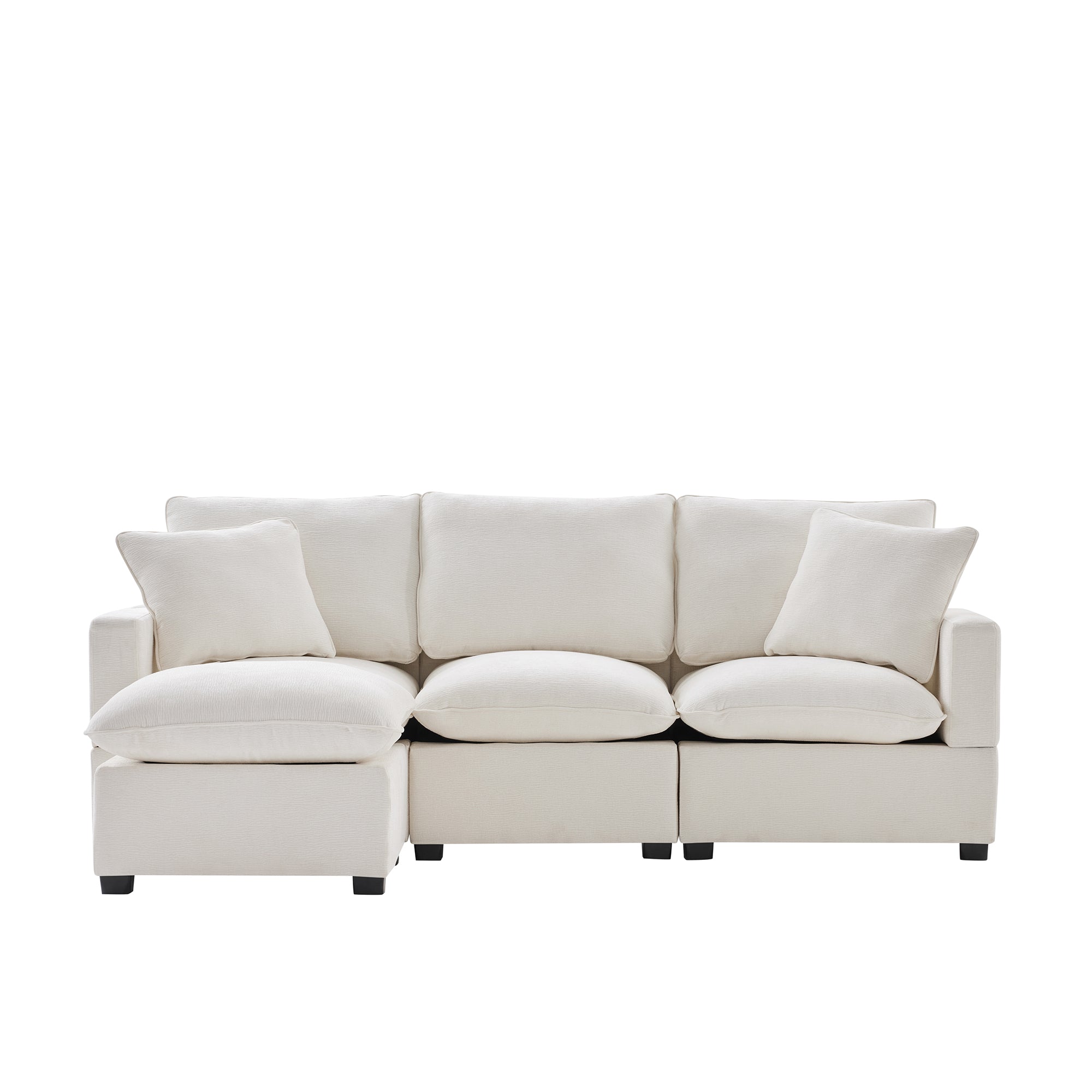 Chenille Modular L-Shape Sofa