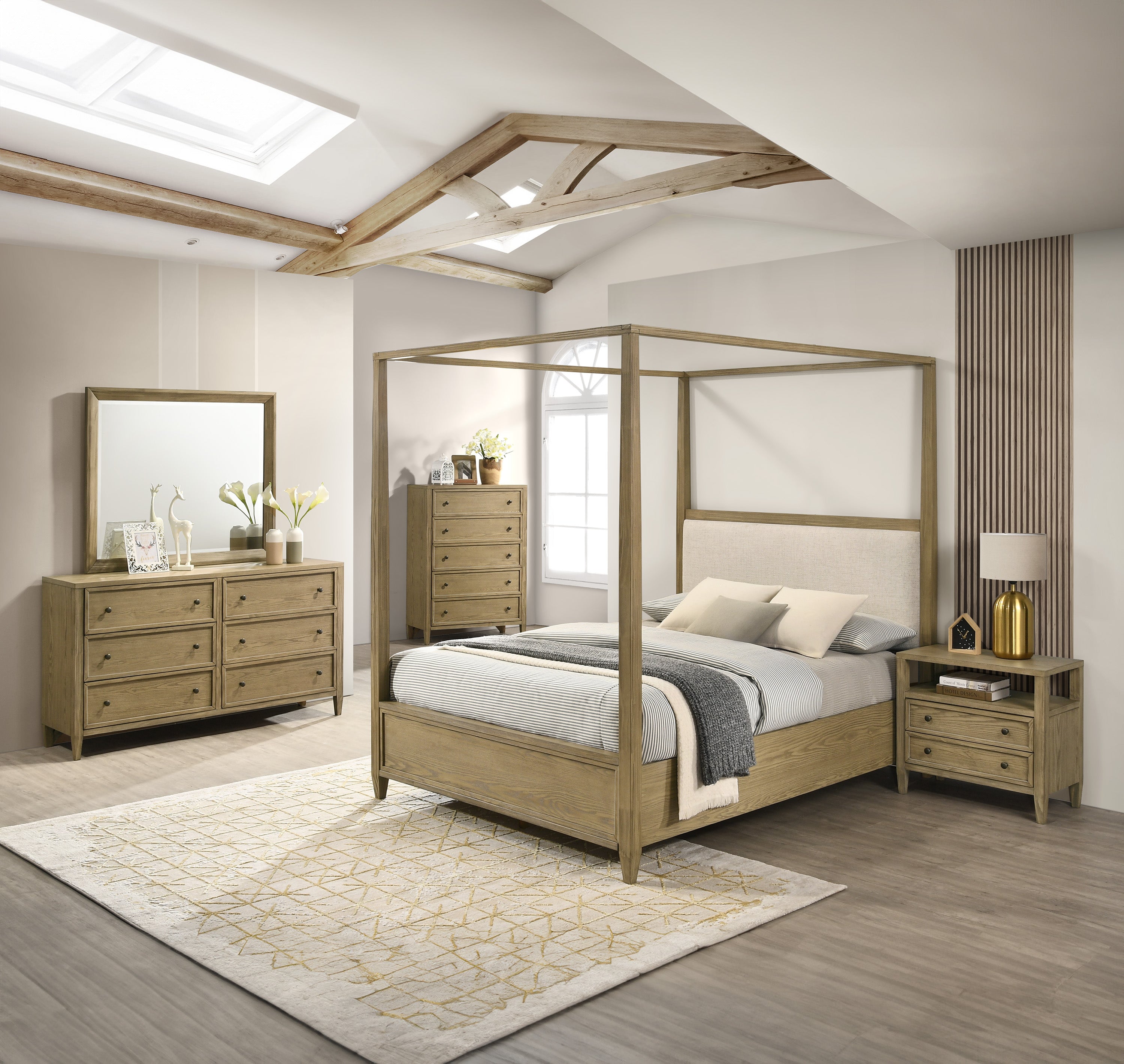 Rustic Charm Canopy Bed