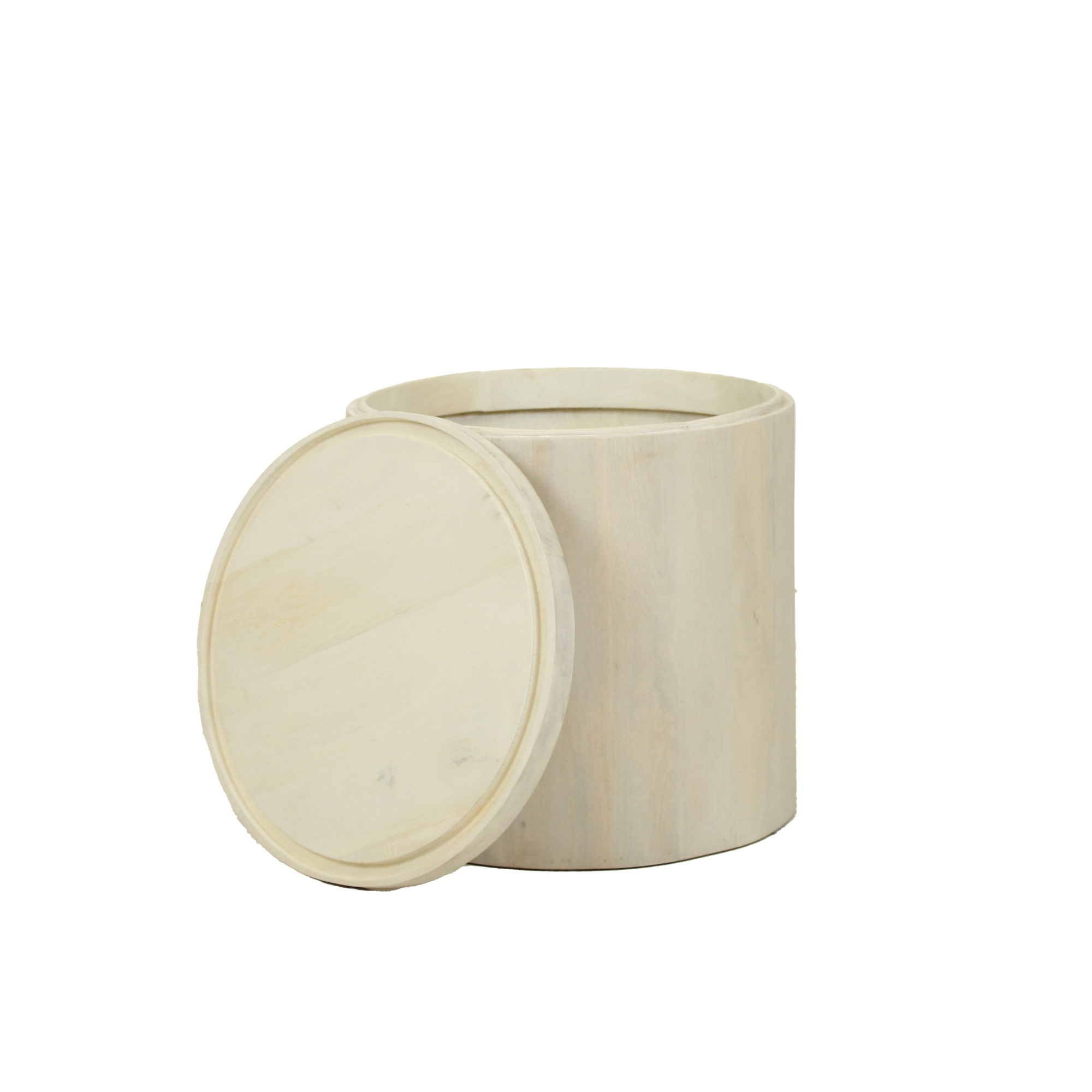 Cyrus Round Storage Coffee Table and Nesting Stool