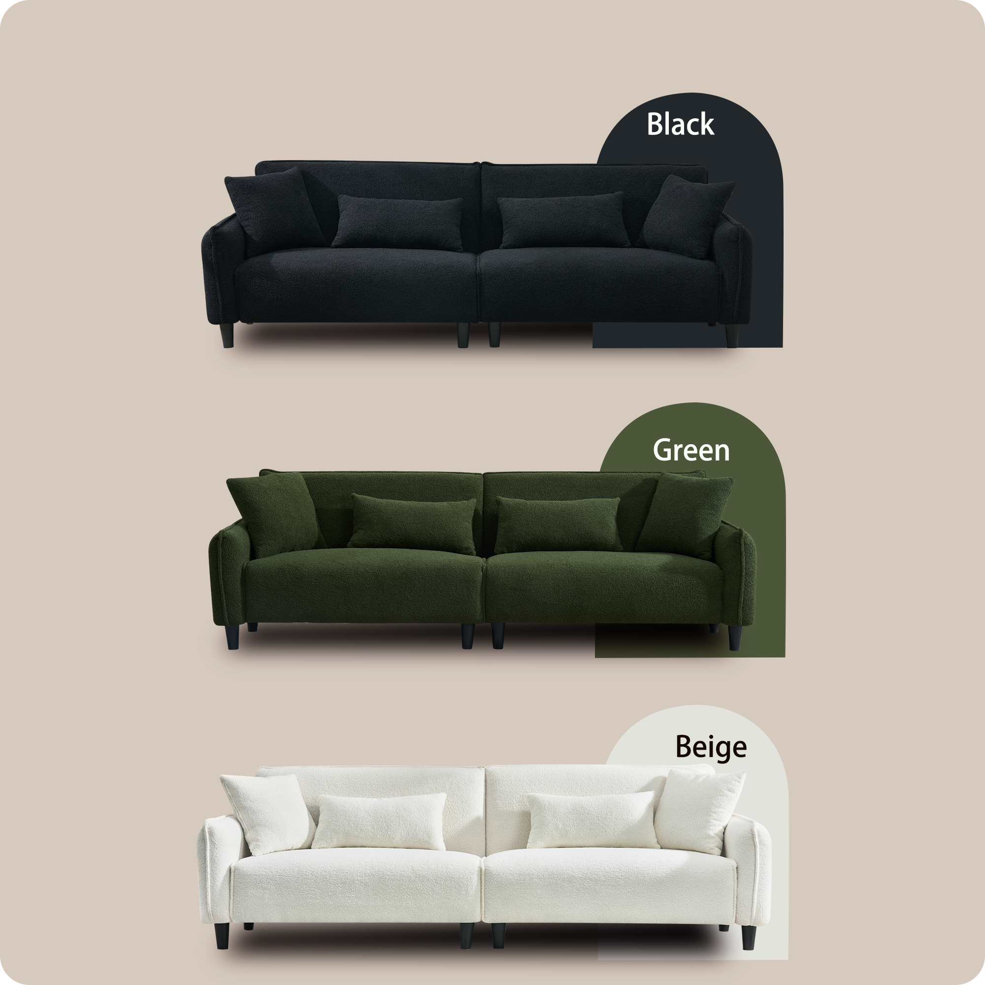 Teddy Velvet Sofa