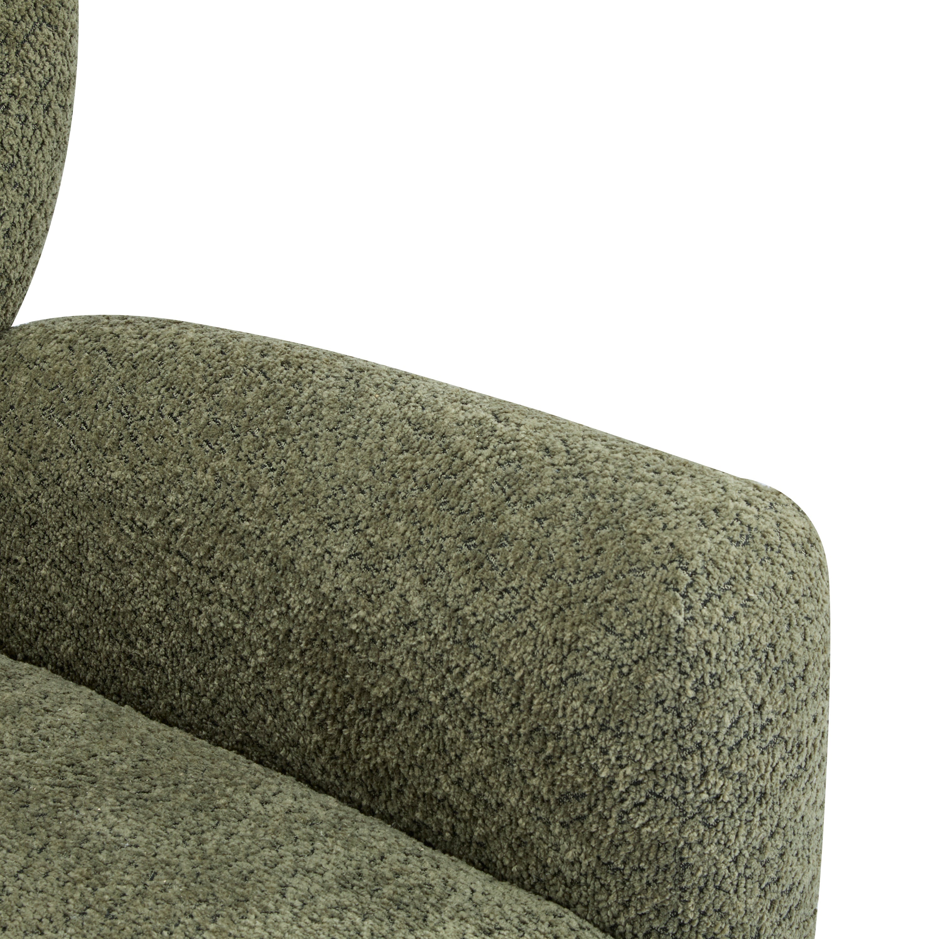 Cozy Wingback Accent Chair with Round Wood Feet