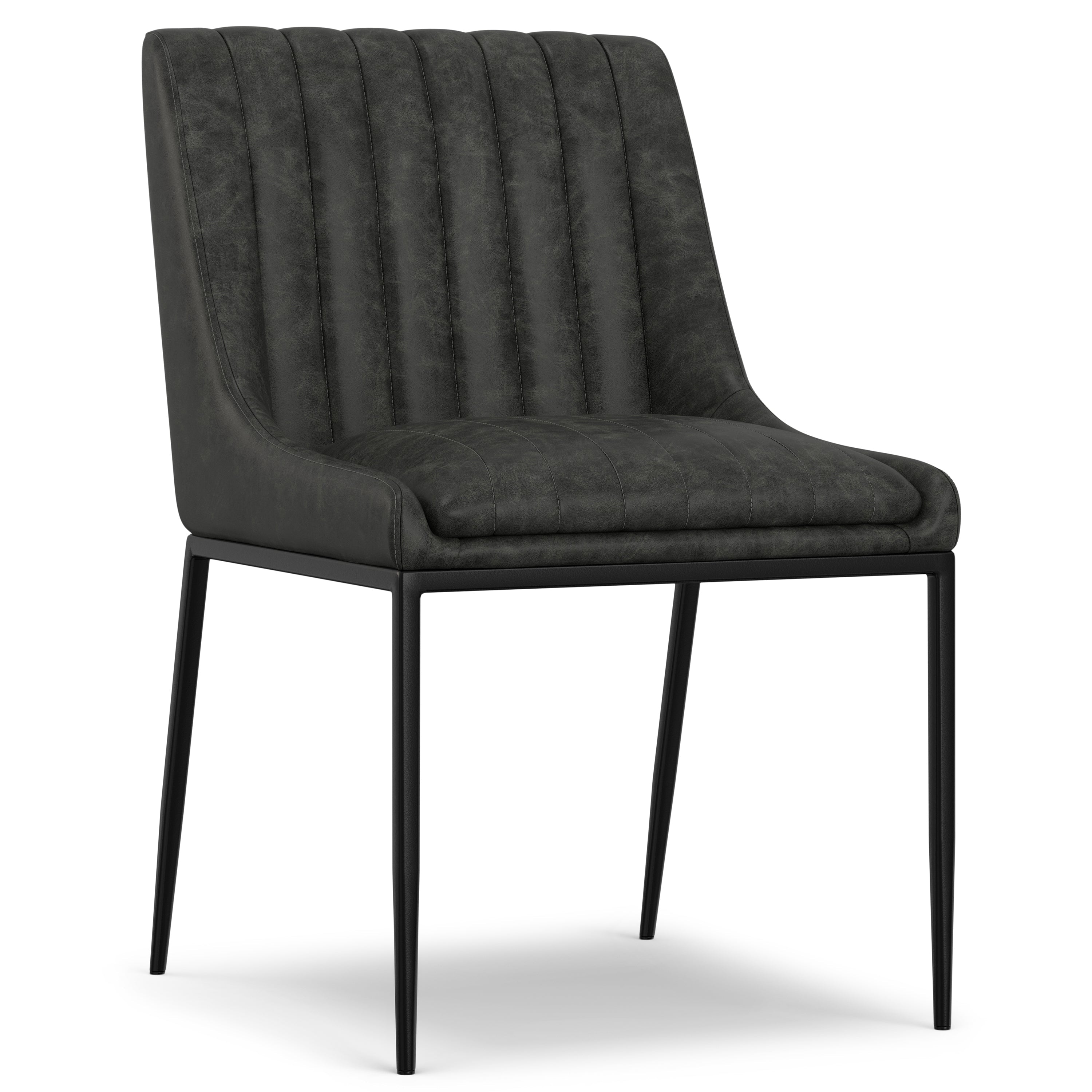 Melody Faux Leather Dining Chair, Set of 2