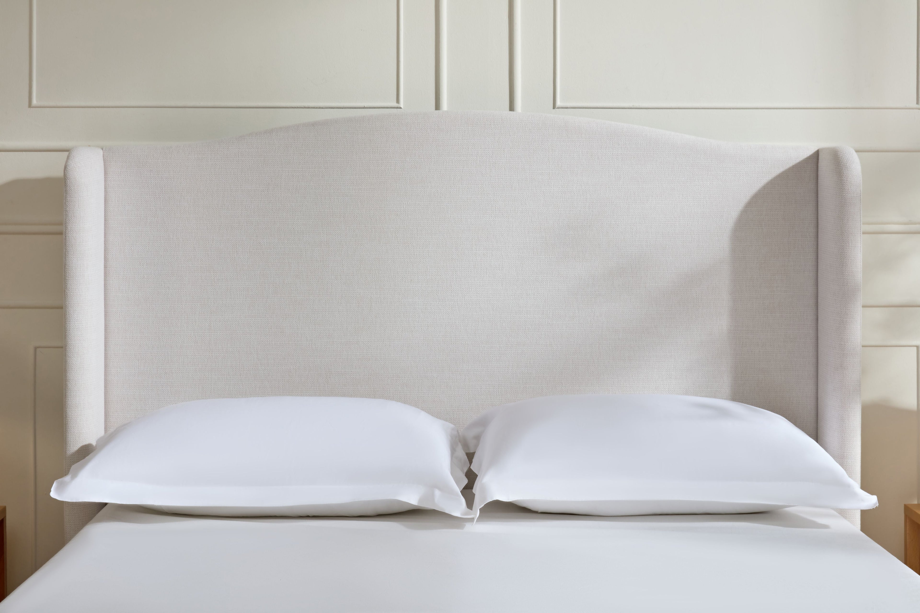 Hannah Upholstered Wingback Bed