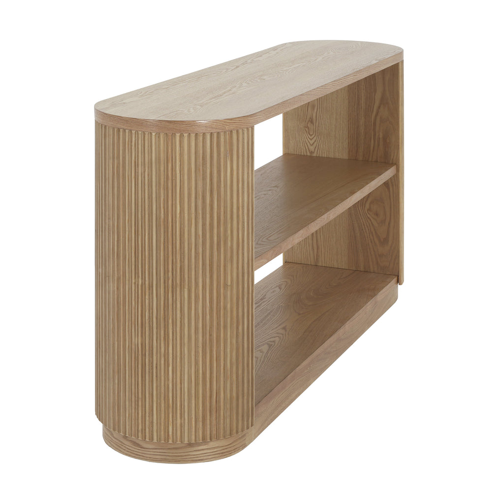 Modern Entryway Console Table with Open Shelf
