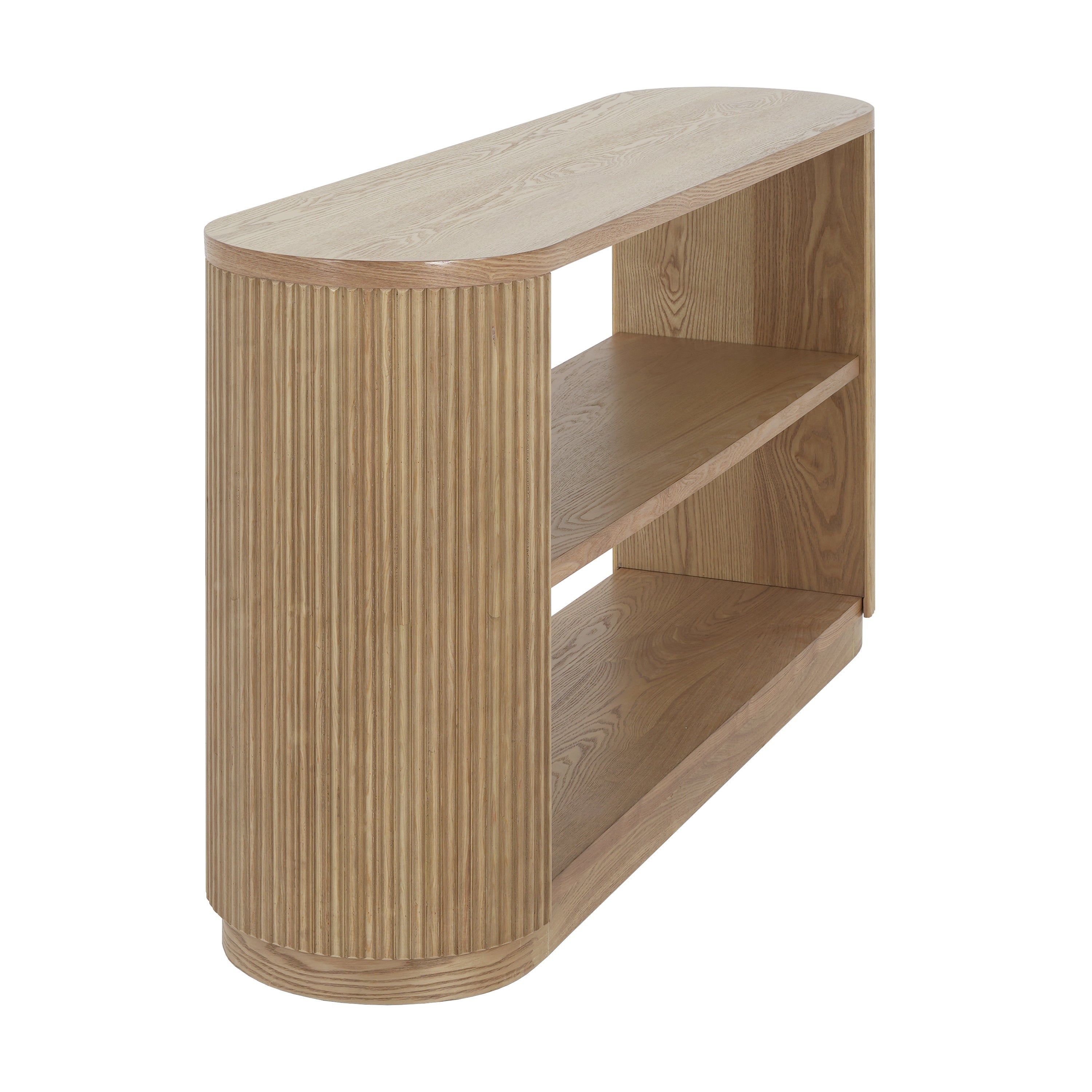 Modern Entryway Console Table with Open Shelf