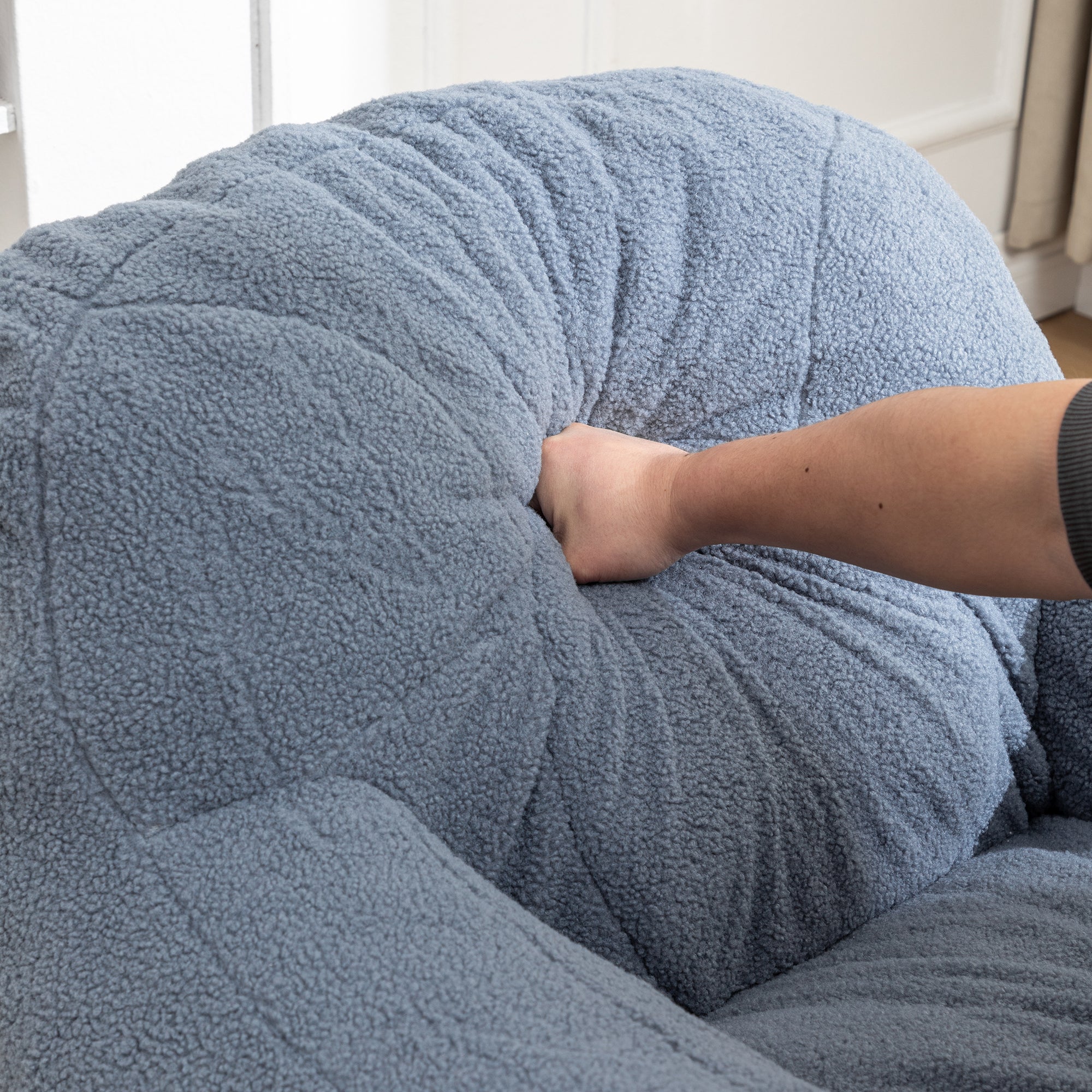 Tufted Memory Foam Bean Bag Chair